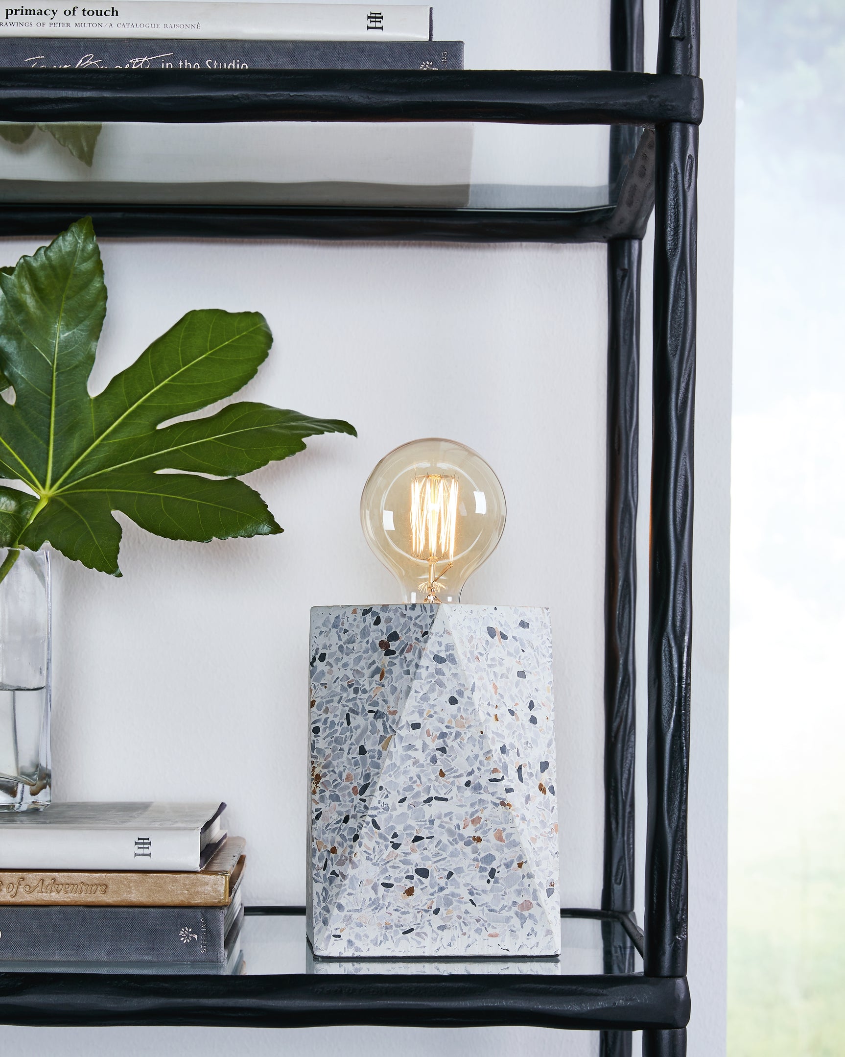 Sam's Furniture - Ashley Furniture - Maywick Lighting - Concrete Table Lamp (1/CN) / White - L235673