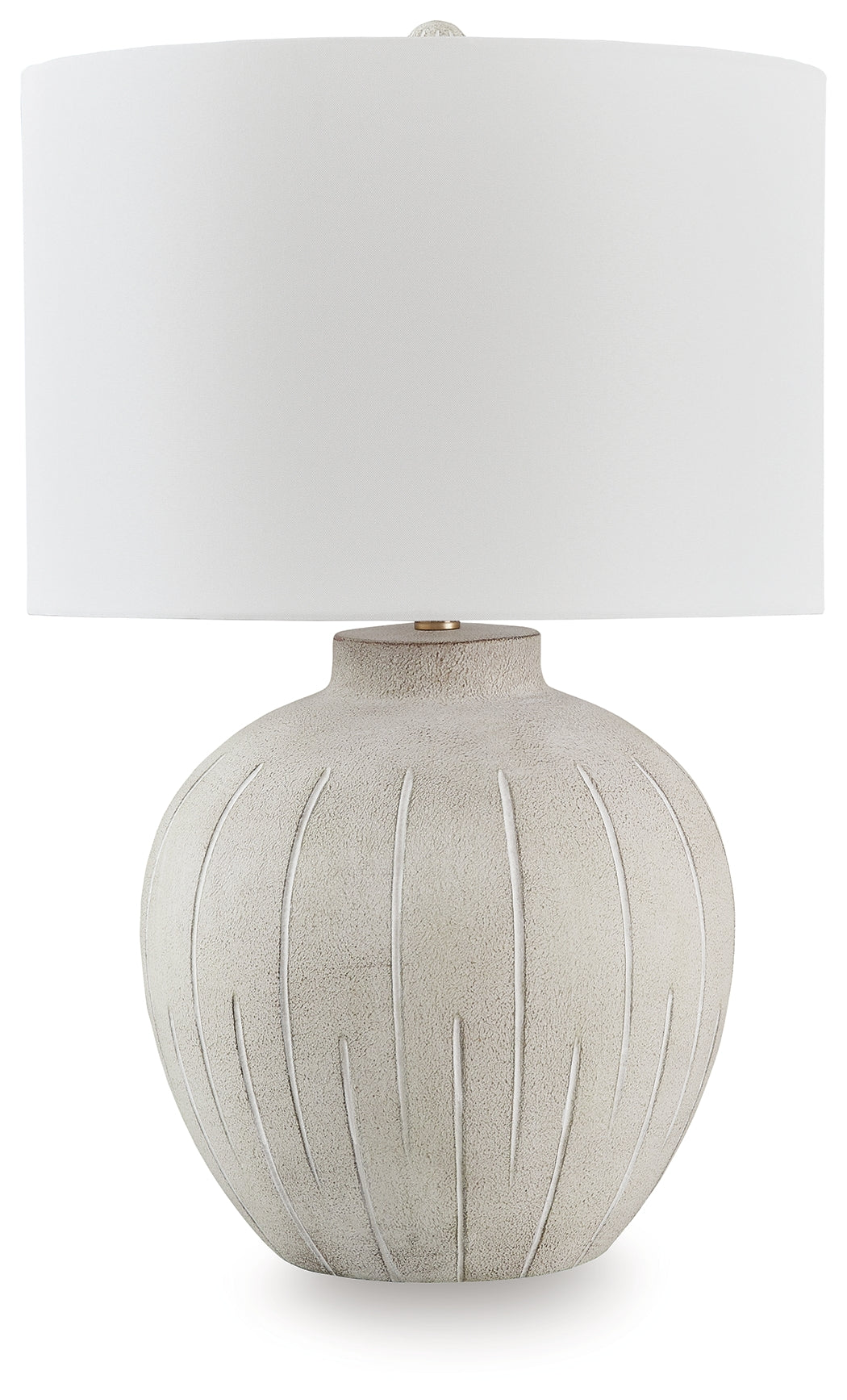 Sam's Furniture - Ashley Furniture - Calbert Lighting - Poly Table Lamp (1/CN) / Warm Gray - L235824