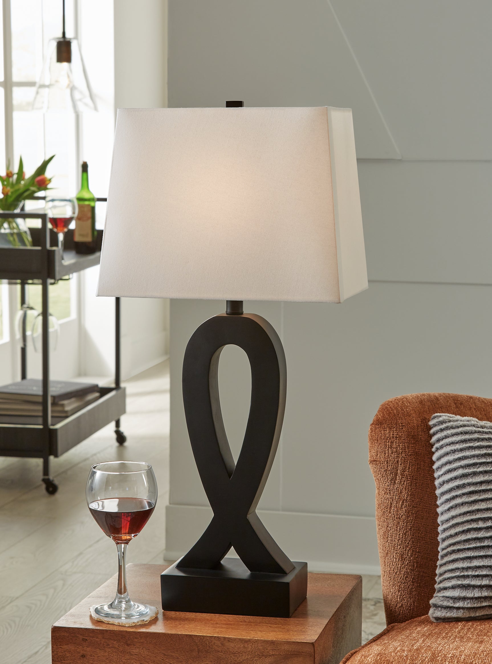 Sam's Furniture - Ashley Furniture - Markellton Lighting - Poly Table Lamp (Set of 2) / Black - L243344