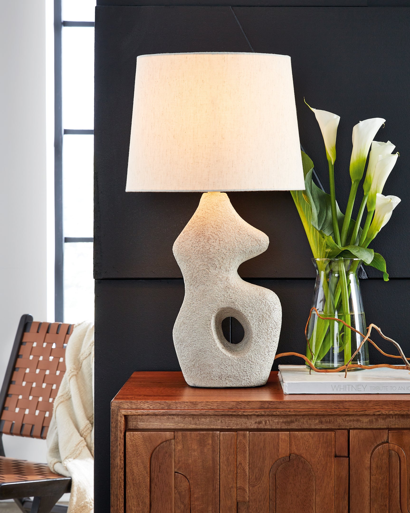 Sam's Furniture - Ashley Furniture - Chadrich Lighting - Paper Table Lamp (Set of 2) / Antique Beige - L243664
