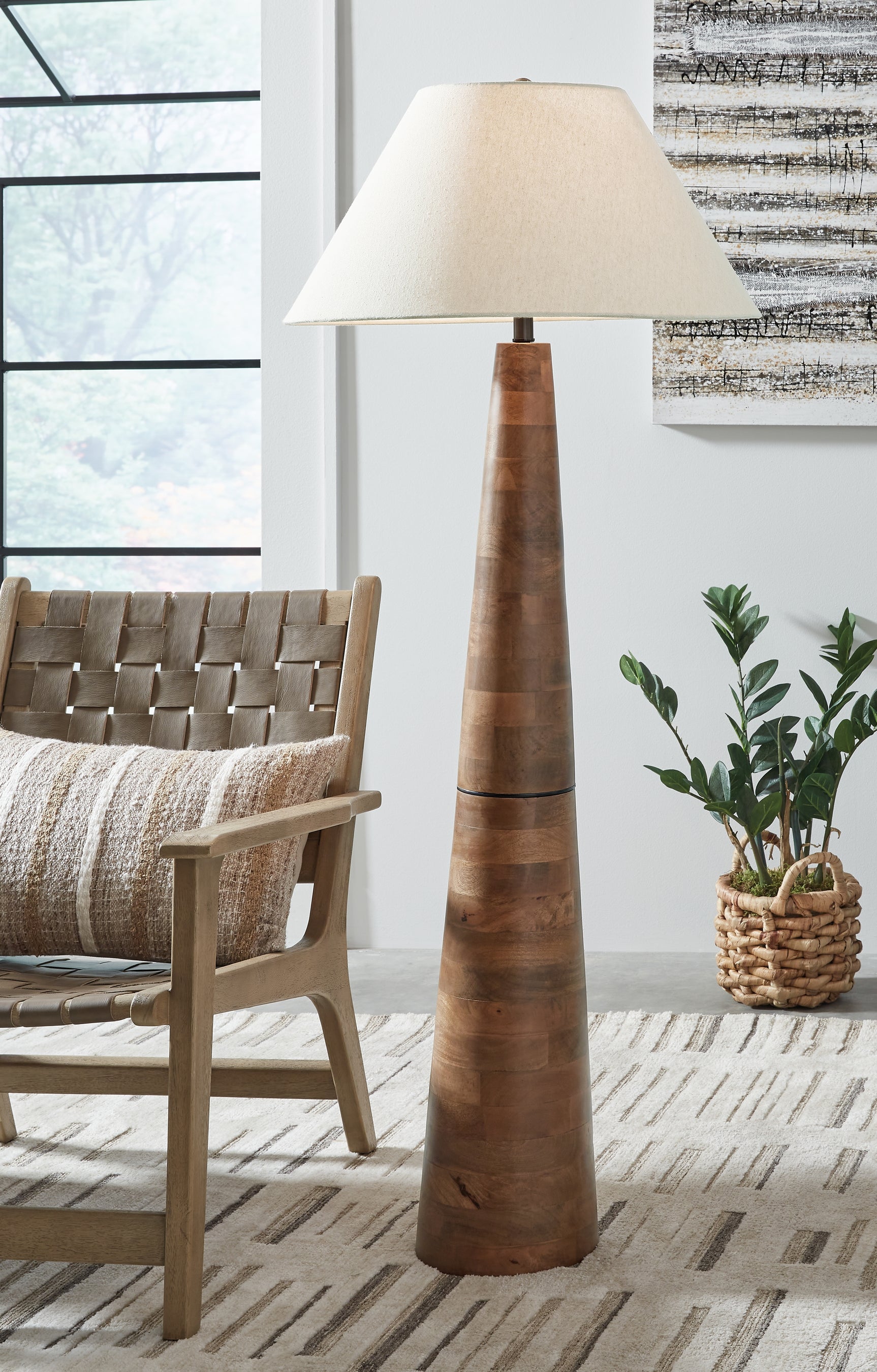 Sam's Furniture - Ashley Furniture - Danset Lighting - Wood Floor Lamp (1/CN) / Brown - L329101