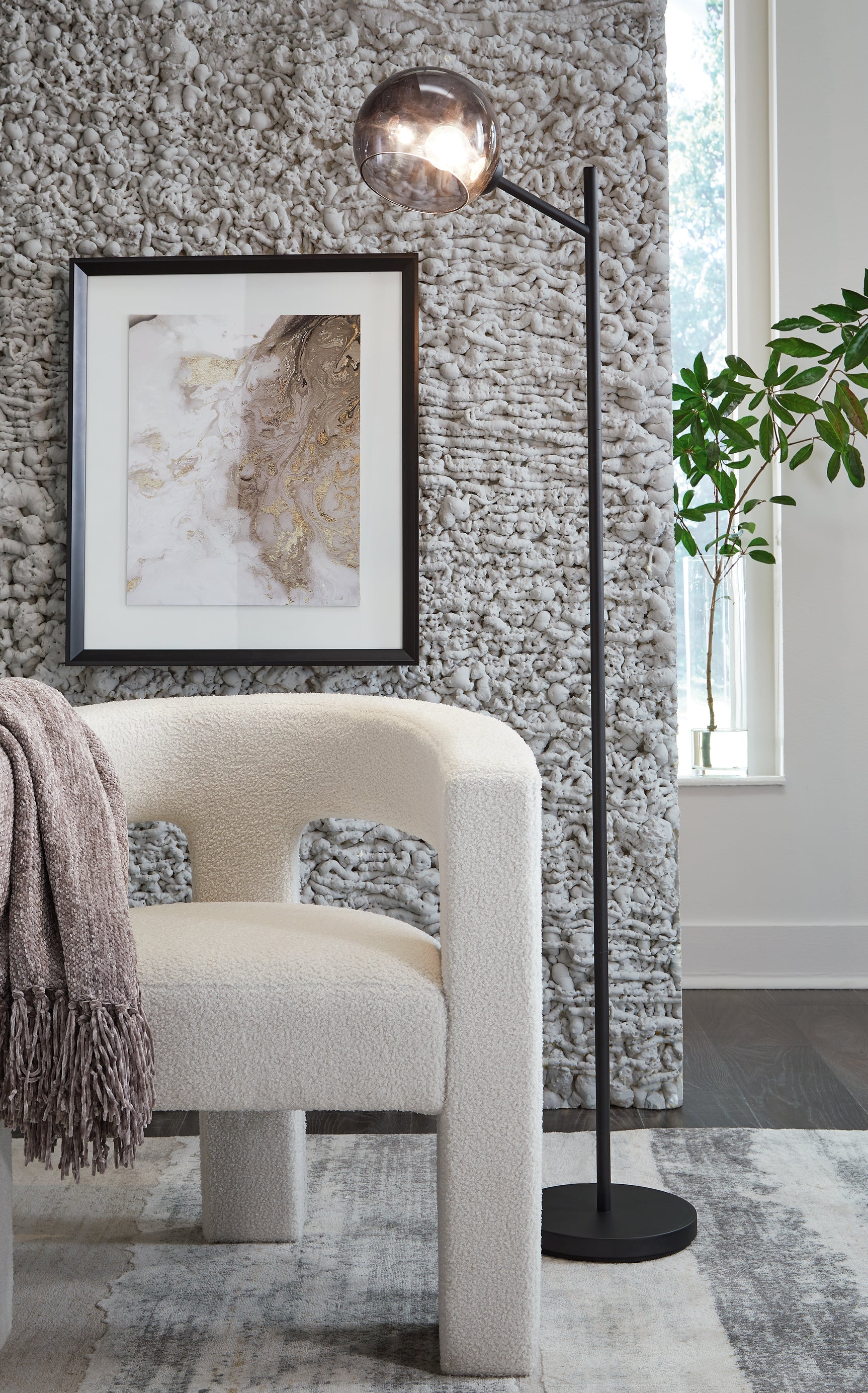 Sam's Furniture - Ashley Furniture - Abanson Lighting - Metal Floor Lamp (1/CN) / Black - L734381