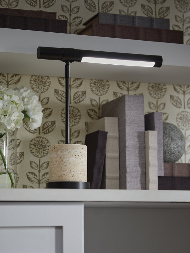 Sam's Furniture - Ashley Furniture - Vinmour Lighting - Metal Desk Lamp (1/CN) / Brown/Beige - L734402