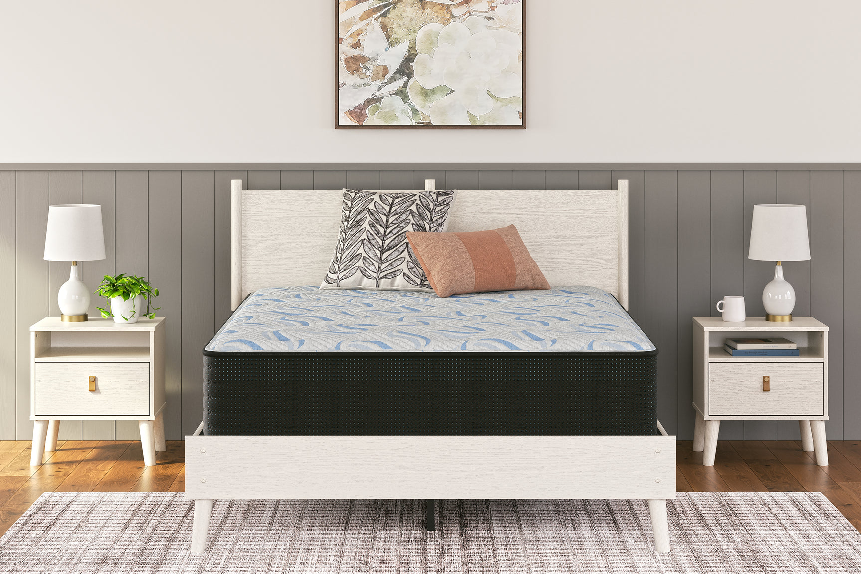 Sam's Furniture - Ashley Furniture - Elite Springs Plush Mattresses - Full / Gray/Blue - M40621