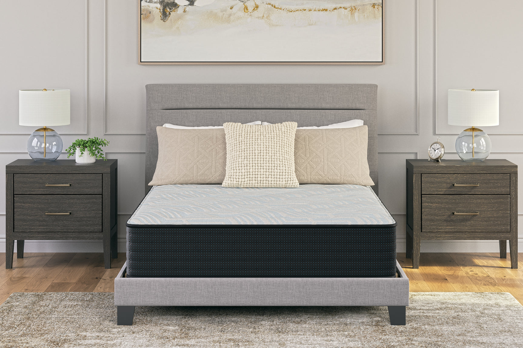 Sam's Furniture - Ashley Furniture - Palisades Firm Mattresses - California King / Gray/Blue - M41551