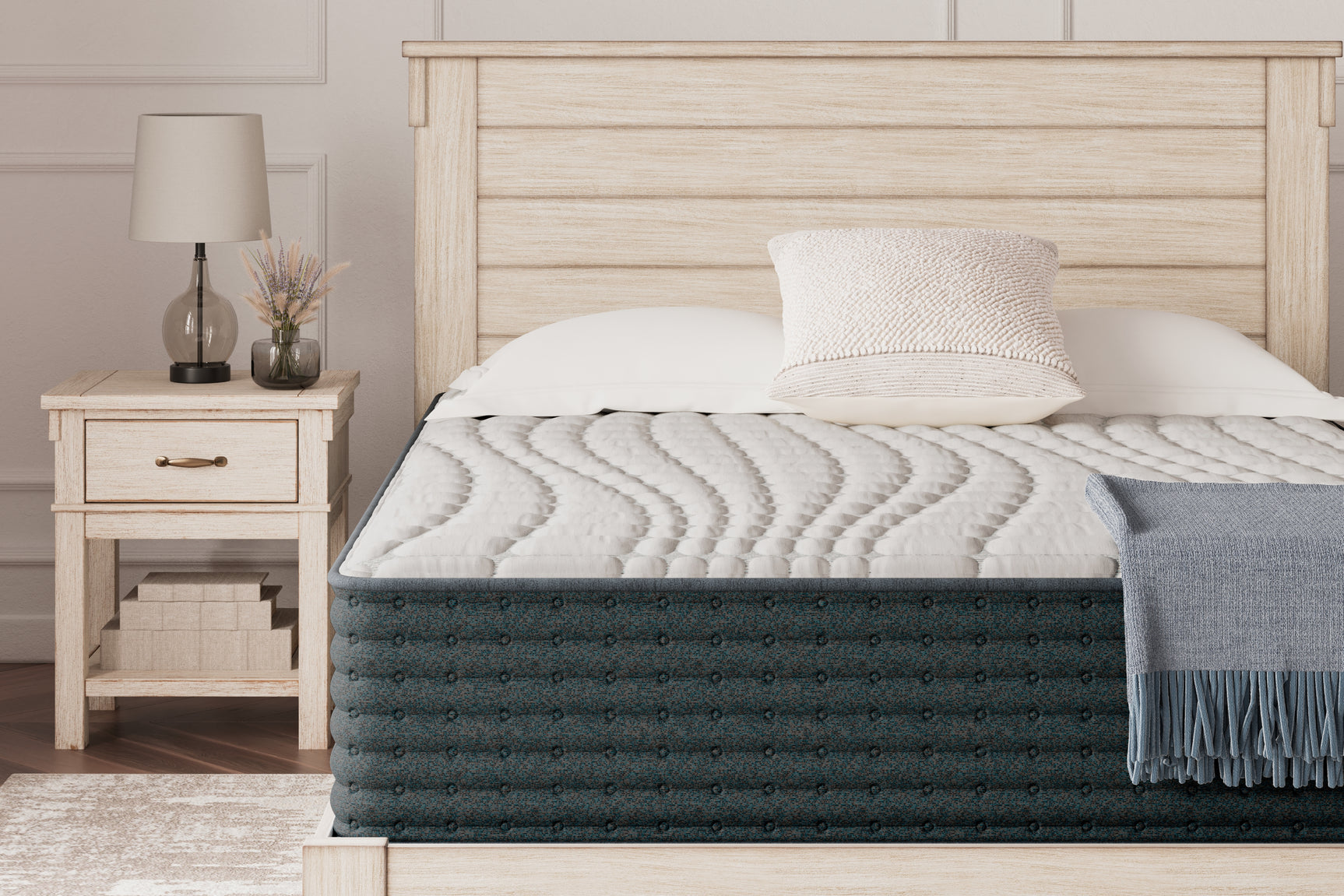 Sam's Furniture - Ashley Furniture - Hybrid 1300 Mattresses - Queen / White - M43631