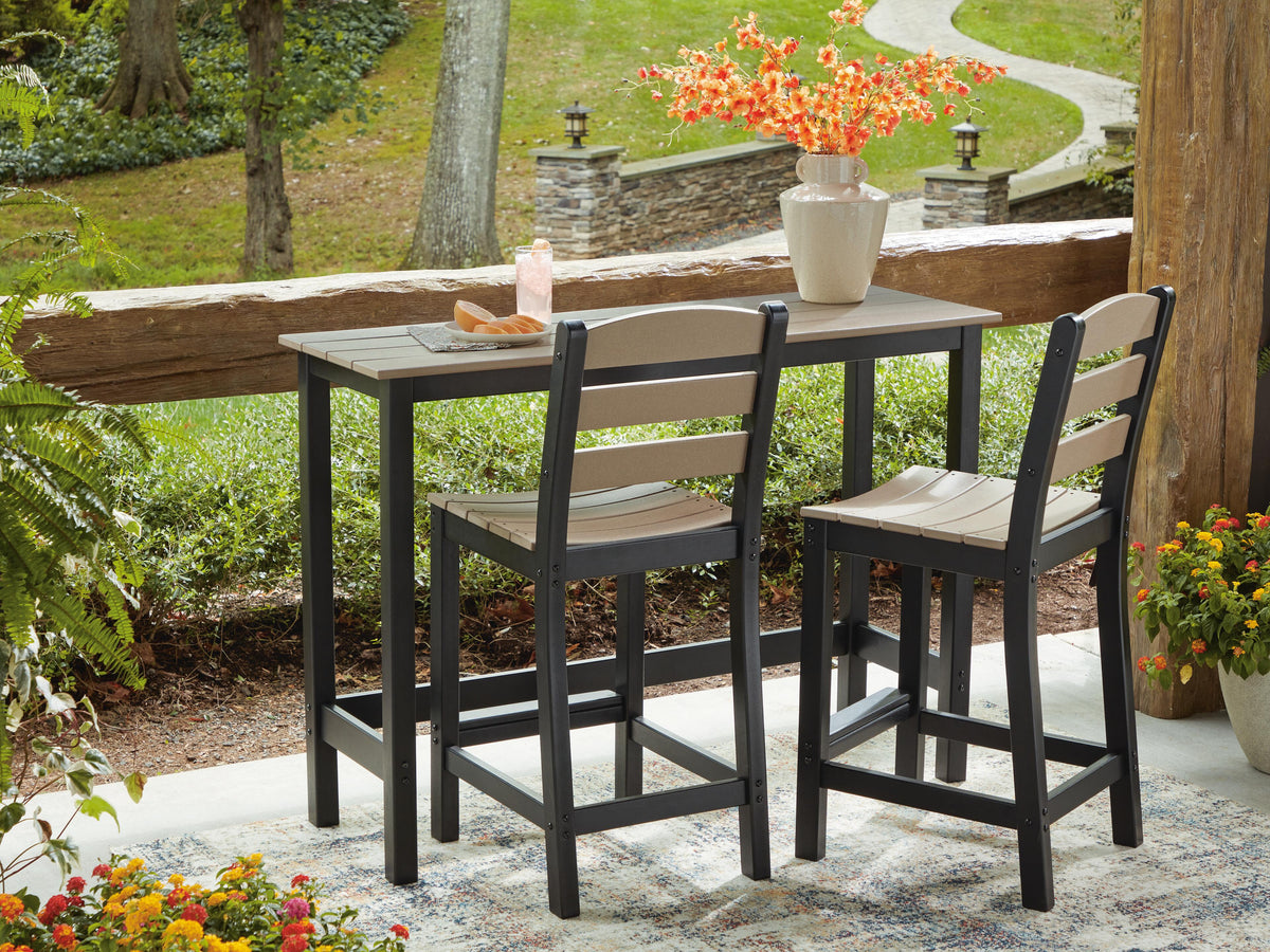 Sam's Furniture - Ashley Furniture - Shoreline Beach Outdoor - Counter Table Set (3/CN) - PCP221-113