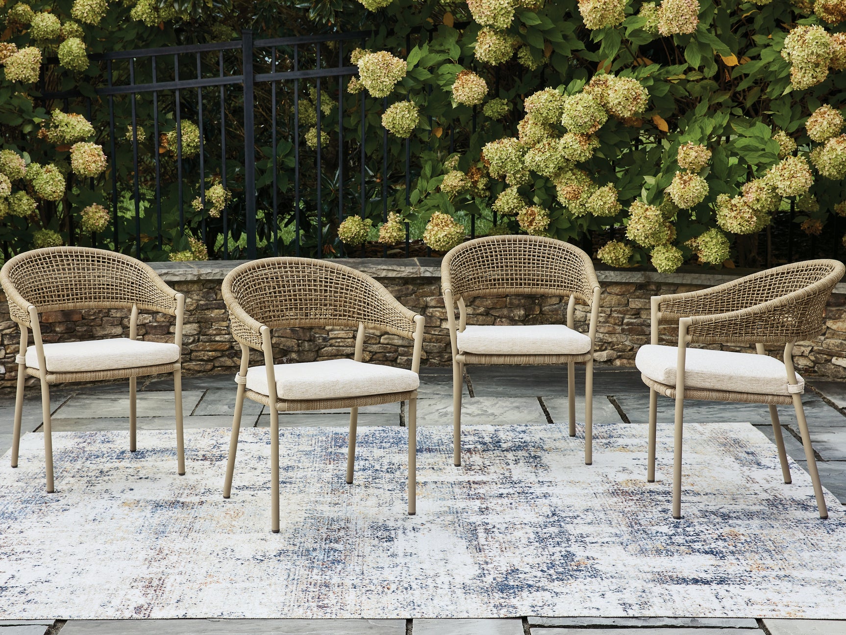 Sam's Furniture - Ashley Furniture - Orchard Beach Outdoor - Arm Chair With Cushion (4/CN) - PCP373-601A