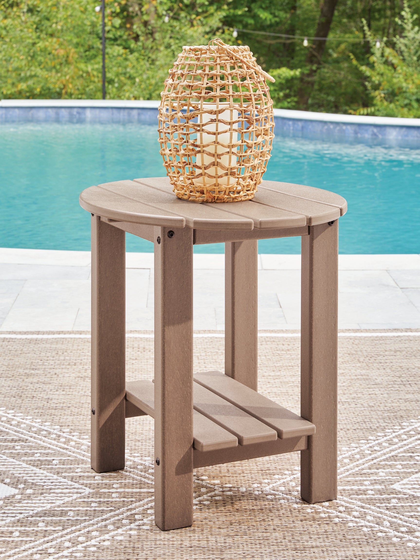 Sam's Furniture - Ashley Furniture - Grover Beach Outdoor - Oval End Table / Driftwood - PCP422-706