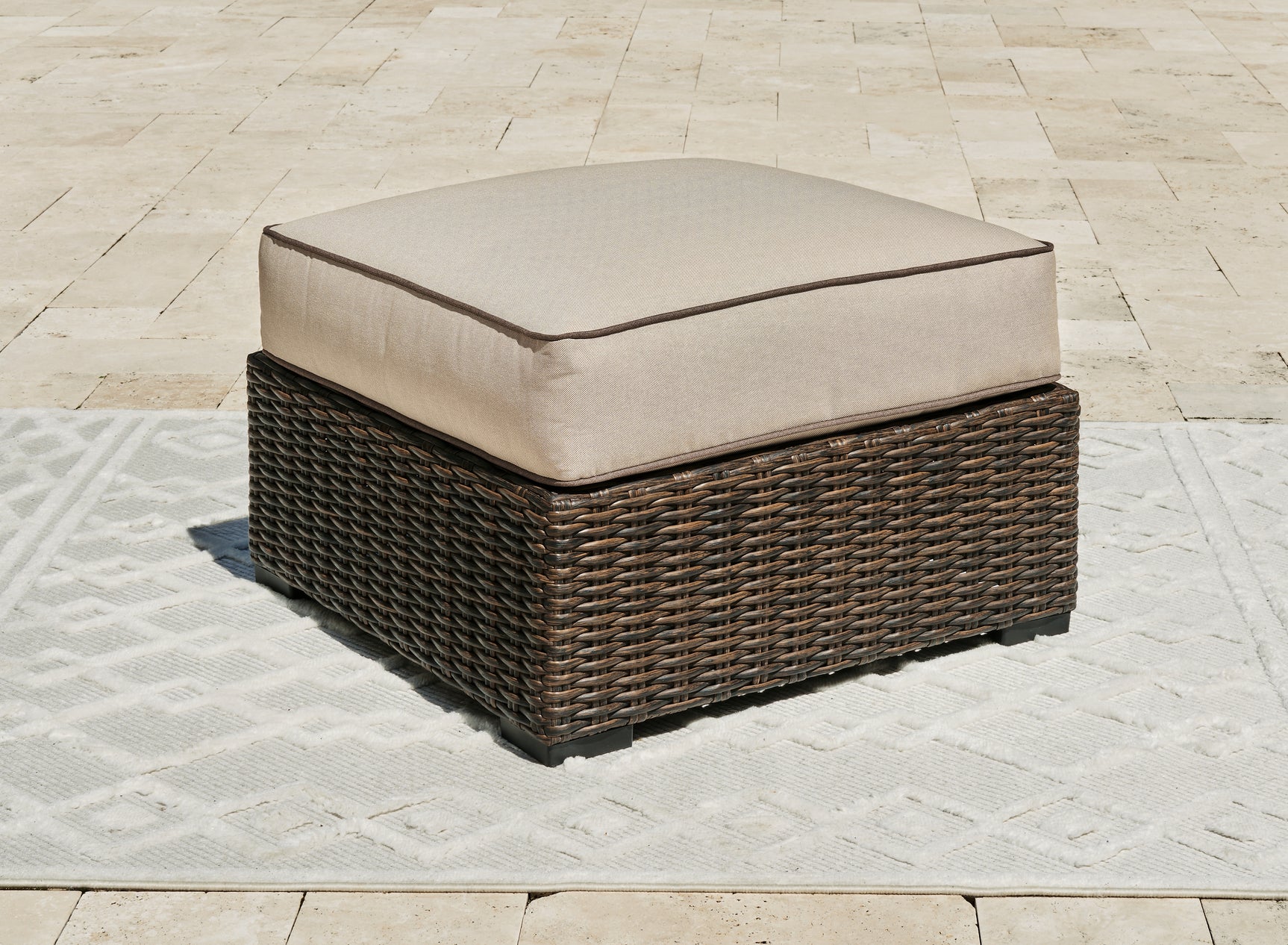Sam's Furniture - Ashley Furniture - Coastline Bay Outdoor - Sofa with Cushion / Brown - P784-838