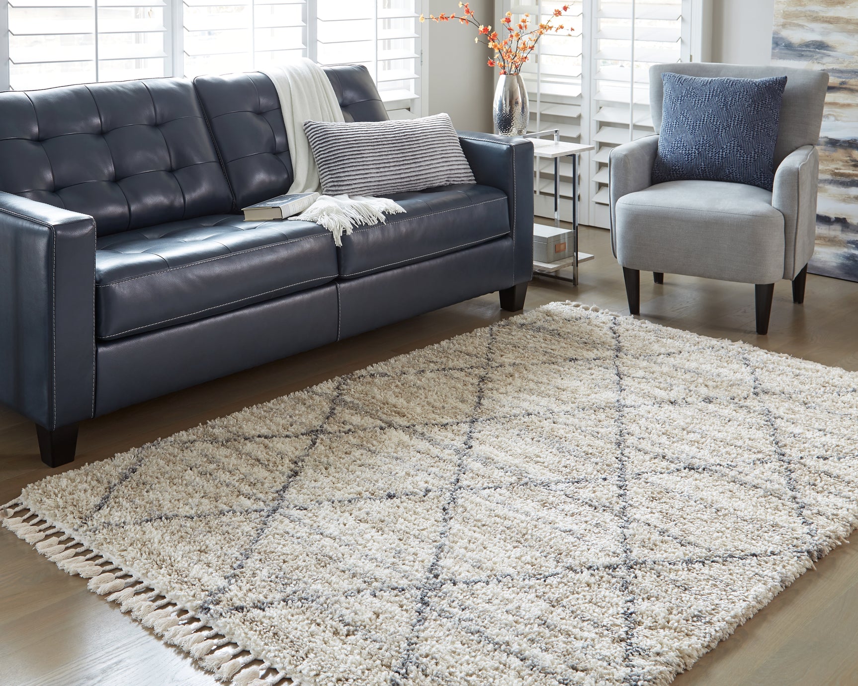 Sam's Furniture - Ashley Furniture - Abdalah Rug - 5' x 7' Rug / Beige/Gray - R404622