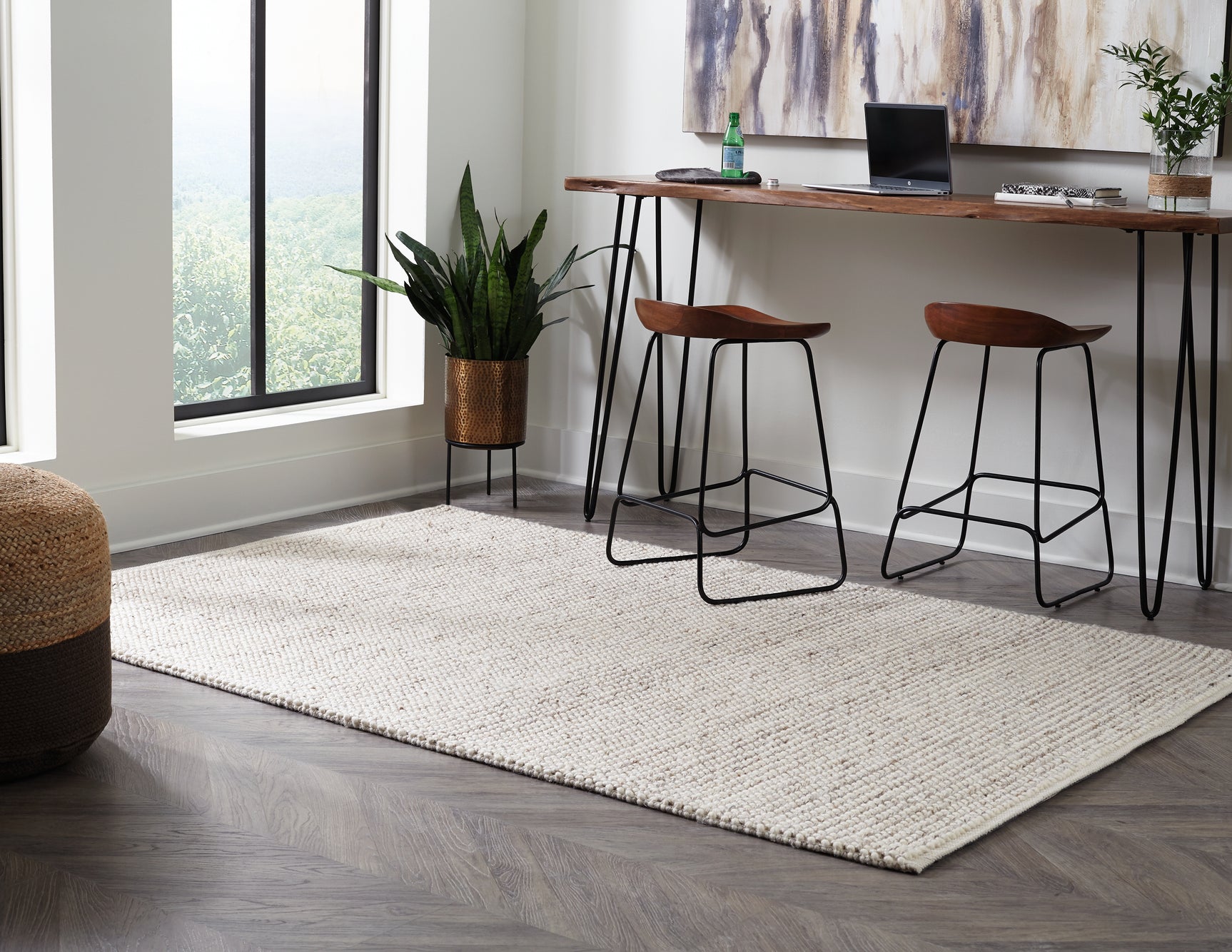 Sam's Furniture - Ashley Furniture - Jossick Rug - 7'8" x 10' Rug / Cream/Taupe - R405101