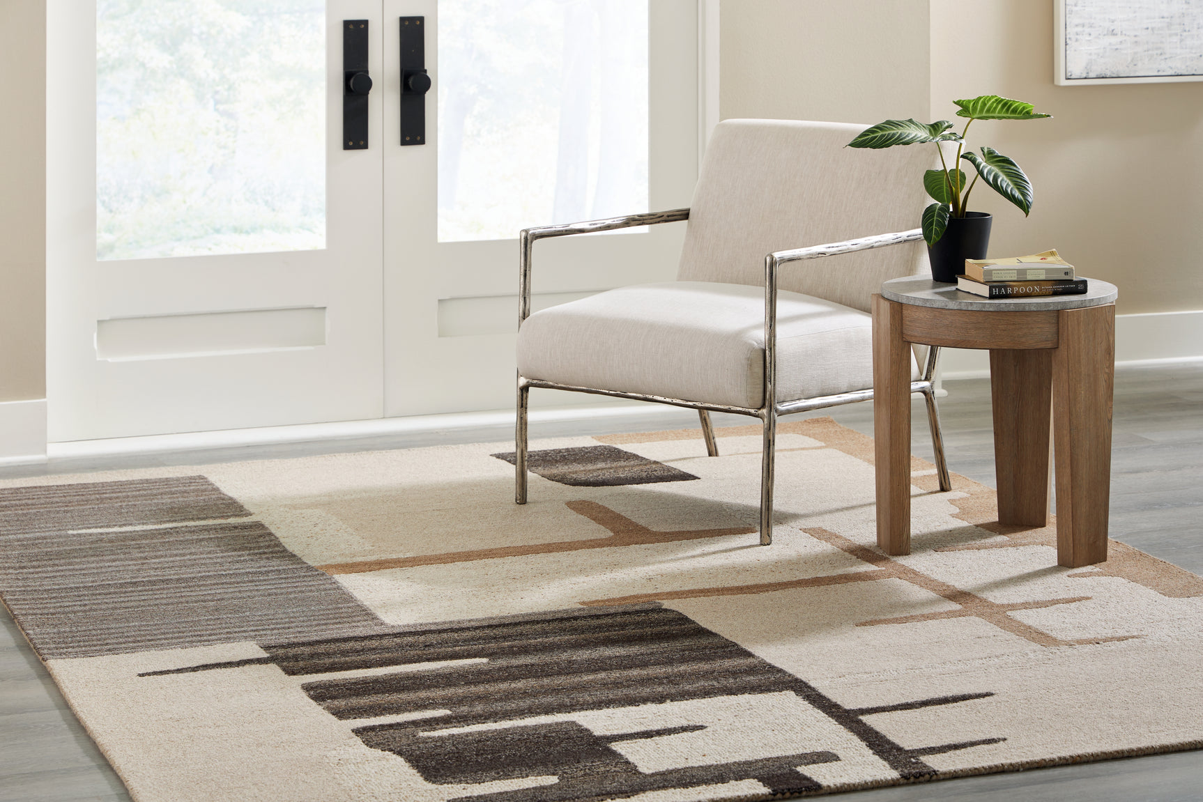 Sam's Furniture - Ashley Furniture - Kencher Rug - 8' x 10' Rug / Beige/Brown - R406821