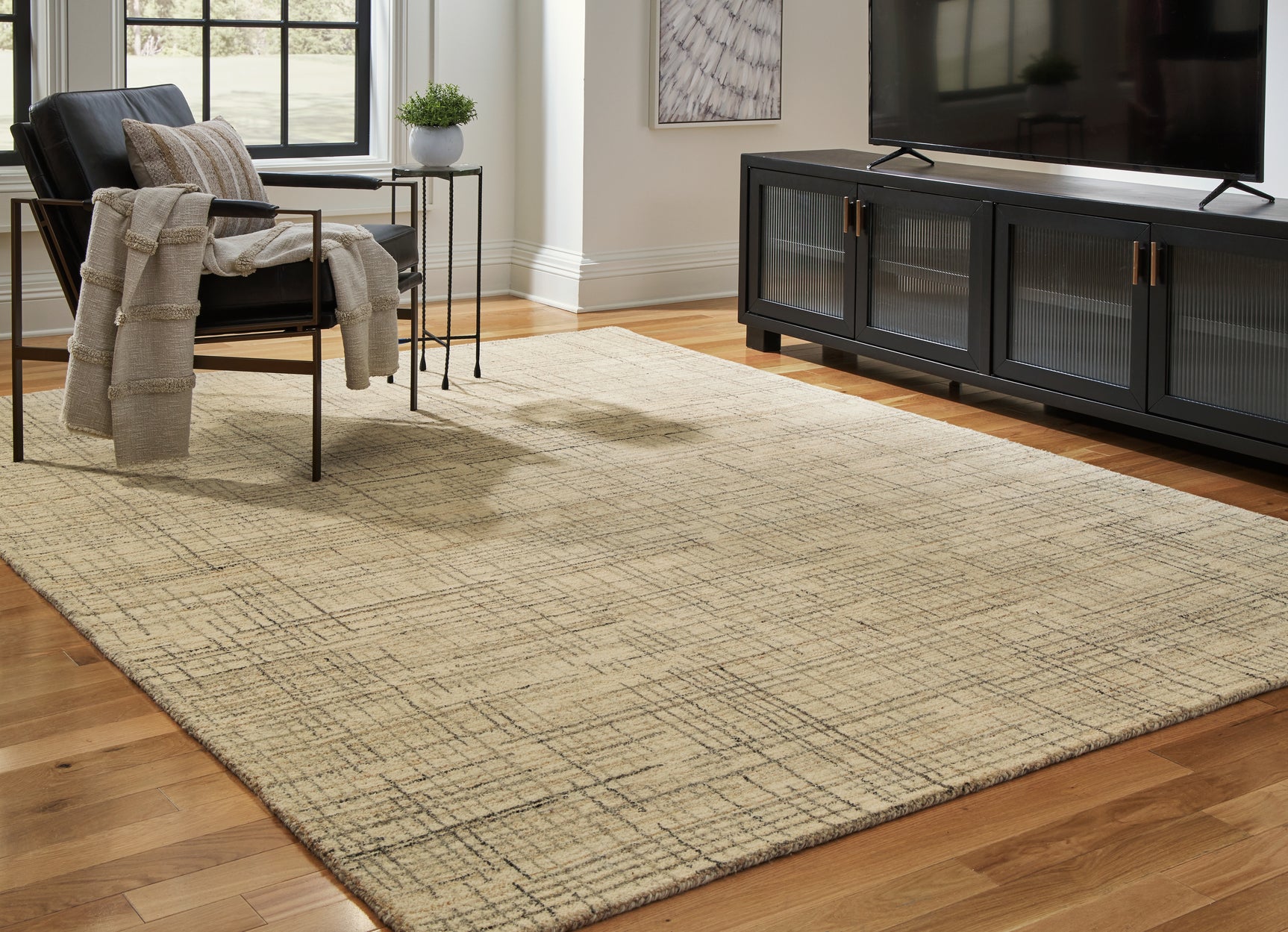 Sam's Furniture - Ashley Furniture - Janston Rug - 8' x 10' Rug / Ivory/Gray/Tan - R406861
