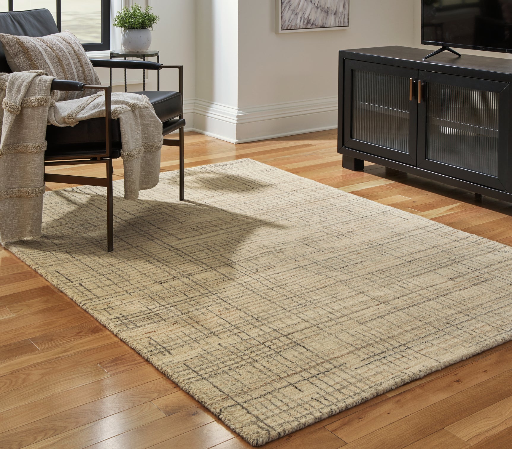 Sam's Furniture - Ashley Furniture - Janston Rug - 8' x 10' Rug / Ivory/Gray/Tan - R406861