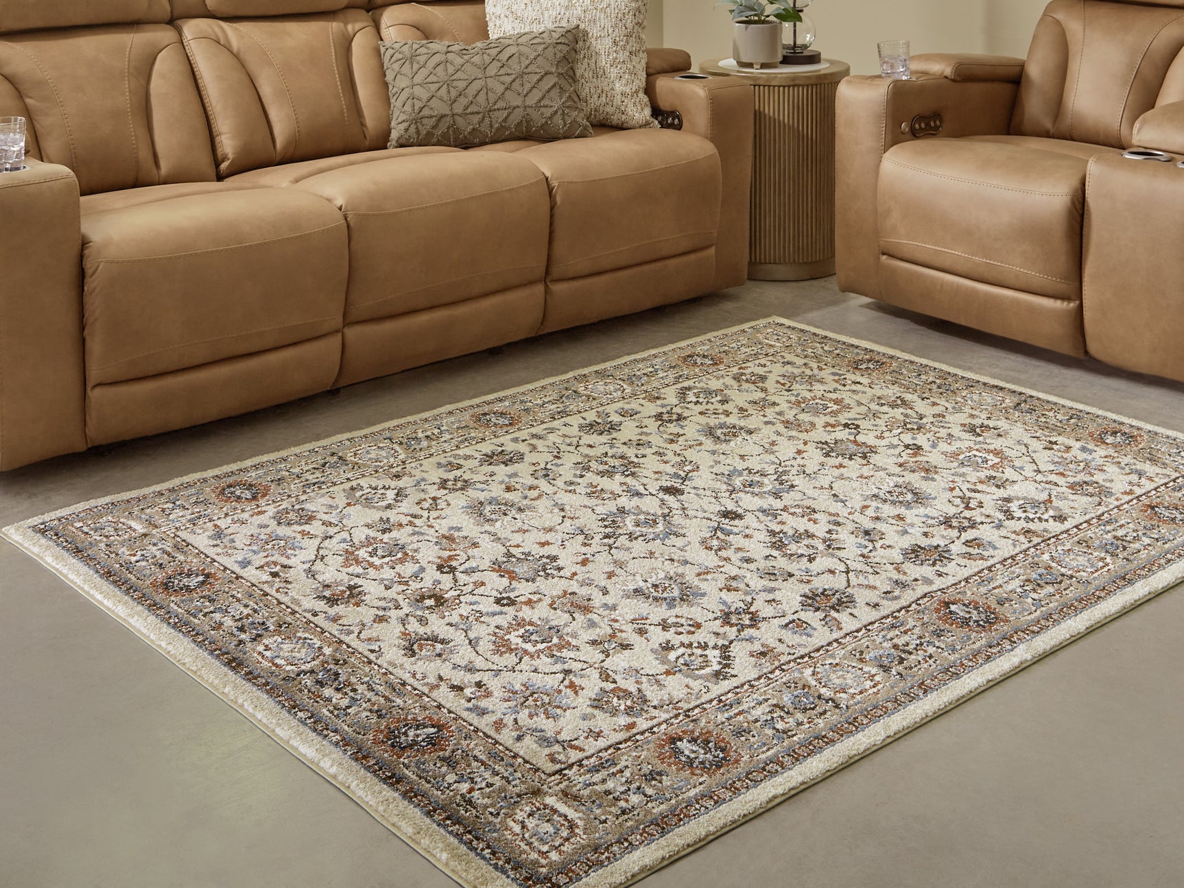 Sam's Furniture - Ashley Furniture - Beritham Rug - Large Rug / Blue/Brown/Beige - R407261