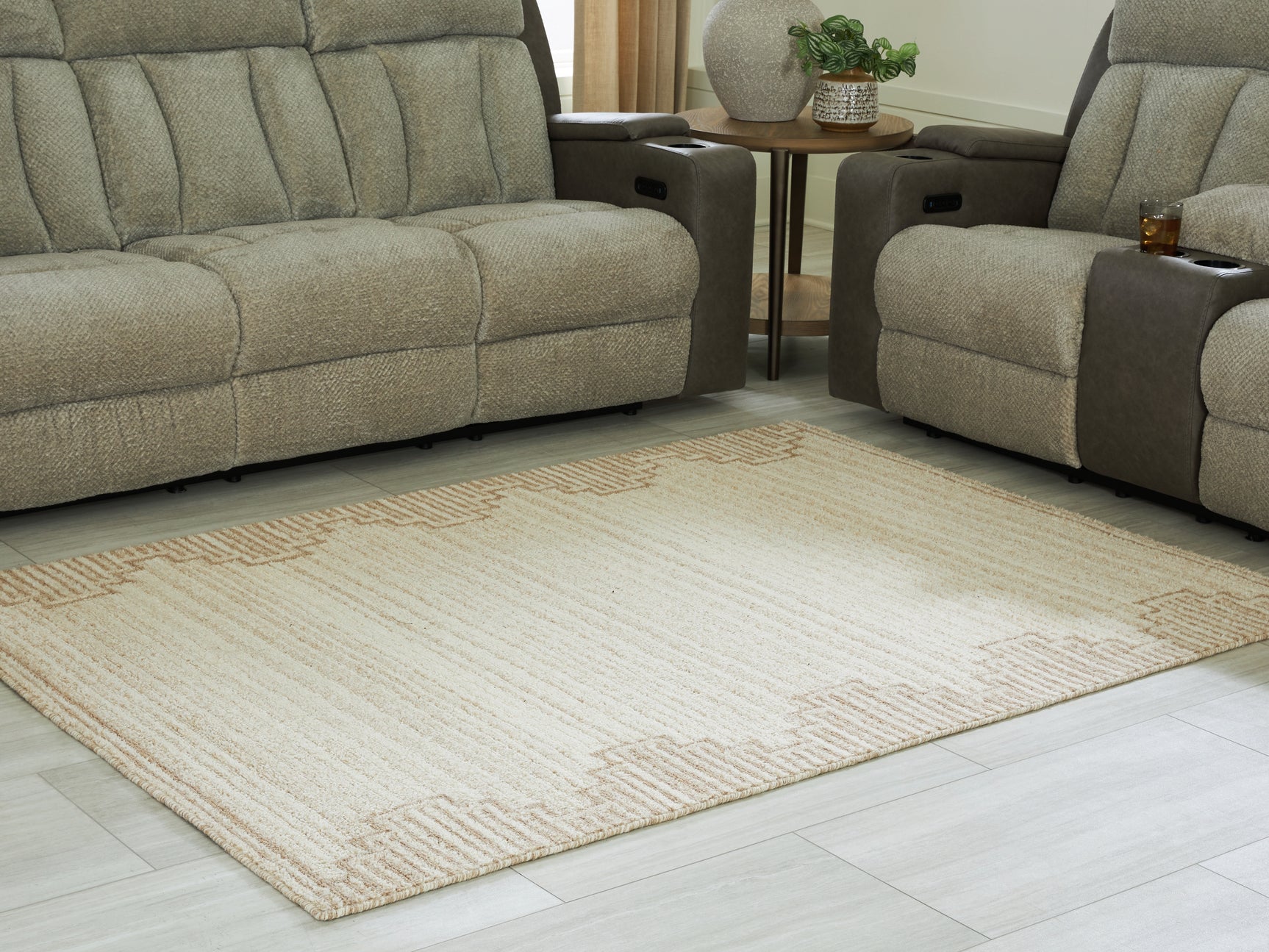 Sam's Furniture - Ashley Furniture - Emorymore Rug - Extra Large Rug / Brown/Beige - R407300