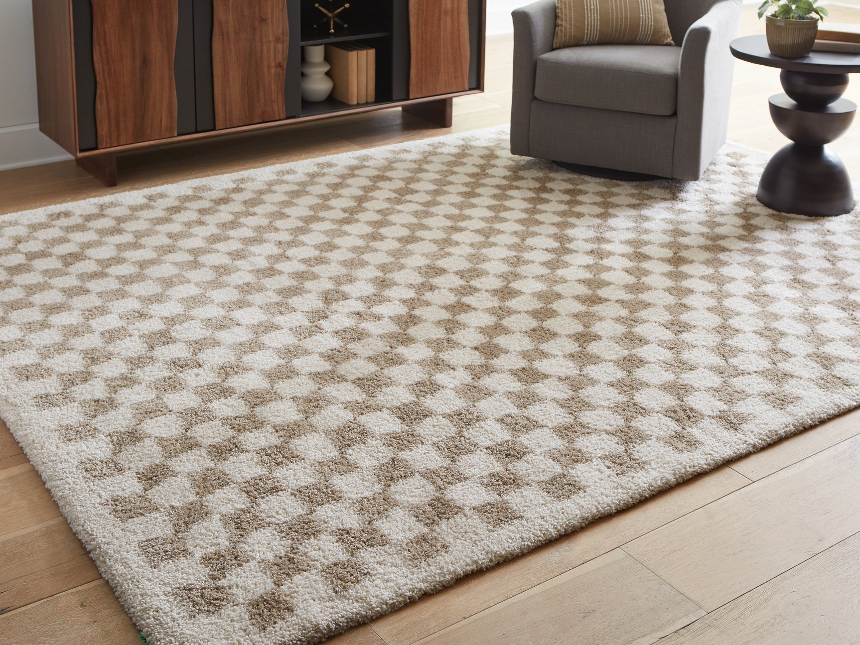 Sam's Furniture - Ashley Furniture - Karamen Rug - Large Rug / Taupe/Ivory - R407341