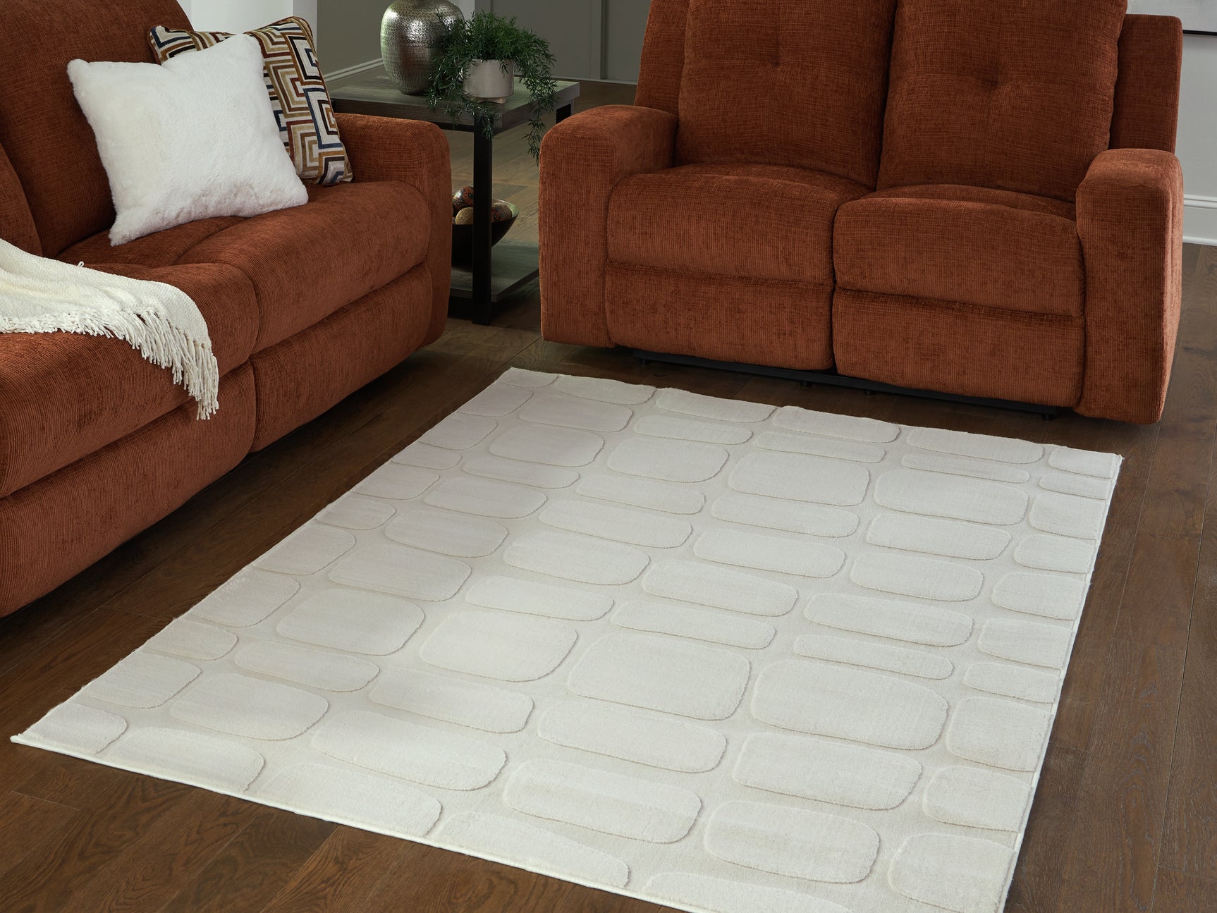 Sam's Furniture - Ashley Furniture - Malvinsboro Rug - Washable 5' x 7' Area Rug / Sandstone - R407442