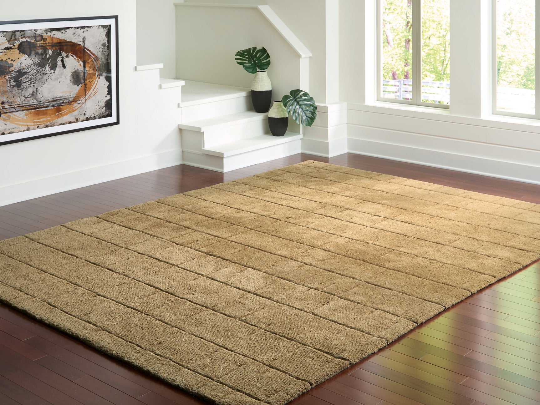Sam's Furniture - Ashley Furniture - Luzmont Rug - Extra Large Rug / Golden Brown - R408370