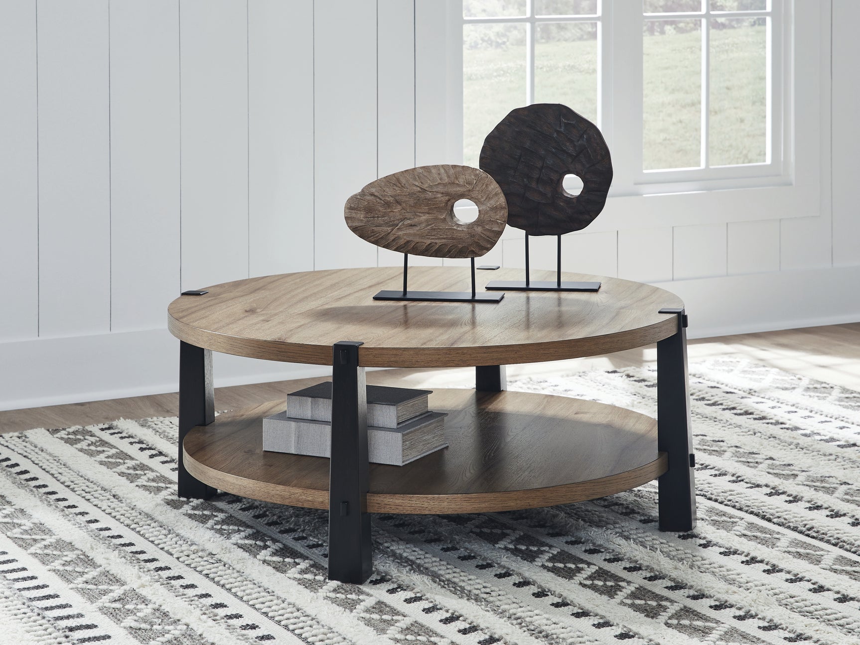 Sam's Furniture - Ashley Furniture - Ridgester Coffee Table - Round Cocktail Table - T518-8