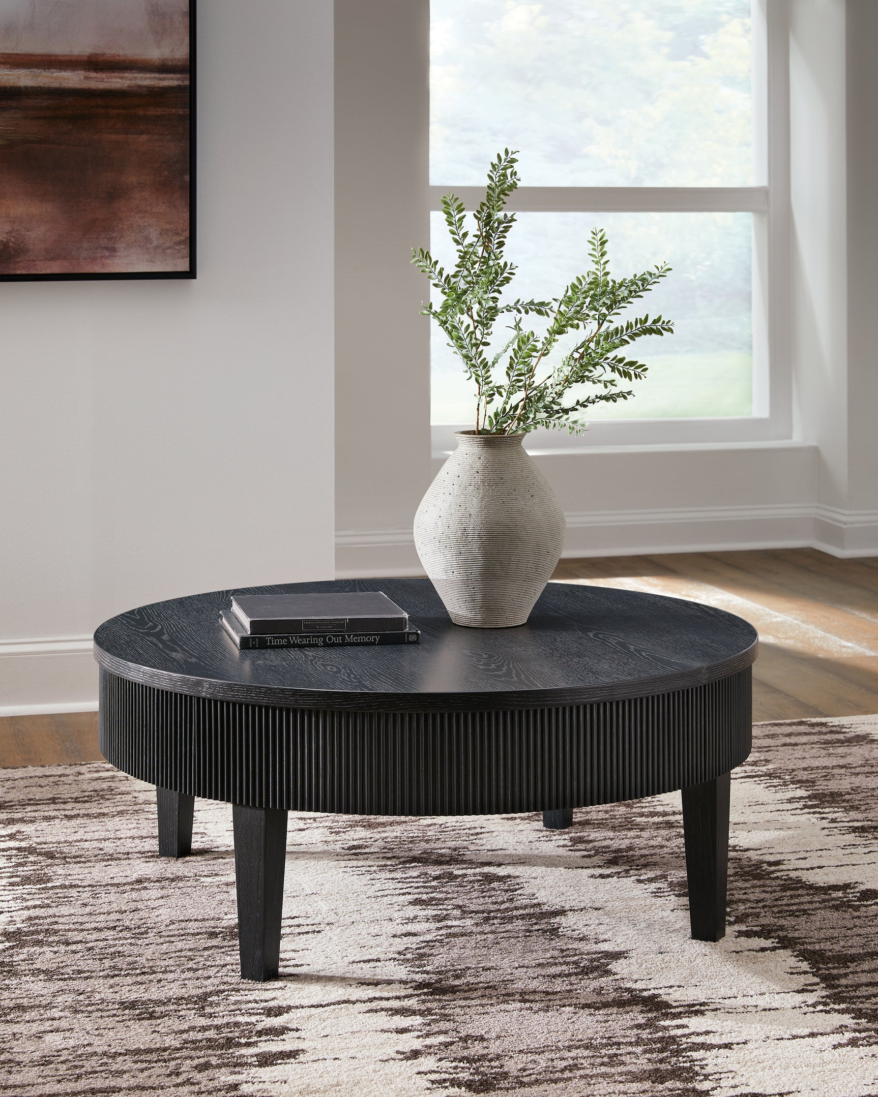 Sam's Furniture - Ashley Furniture - Marstream Coffee Table - Round Cocktail Table / Black - T551-8
