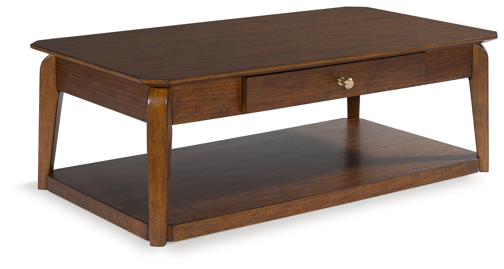 Sam's Furniture - Ashley Furniture - Trenmour Coffee Table - Rectangular Cocktail Table / Medium Brown - T596-1