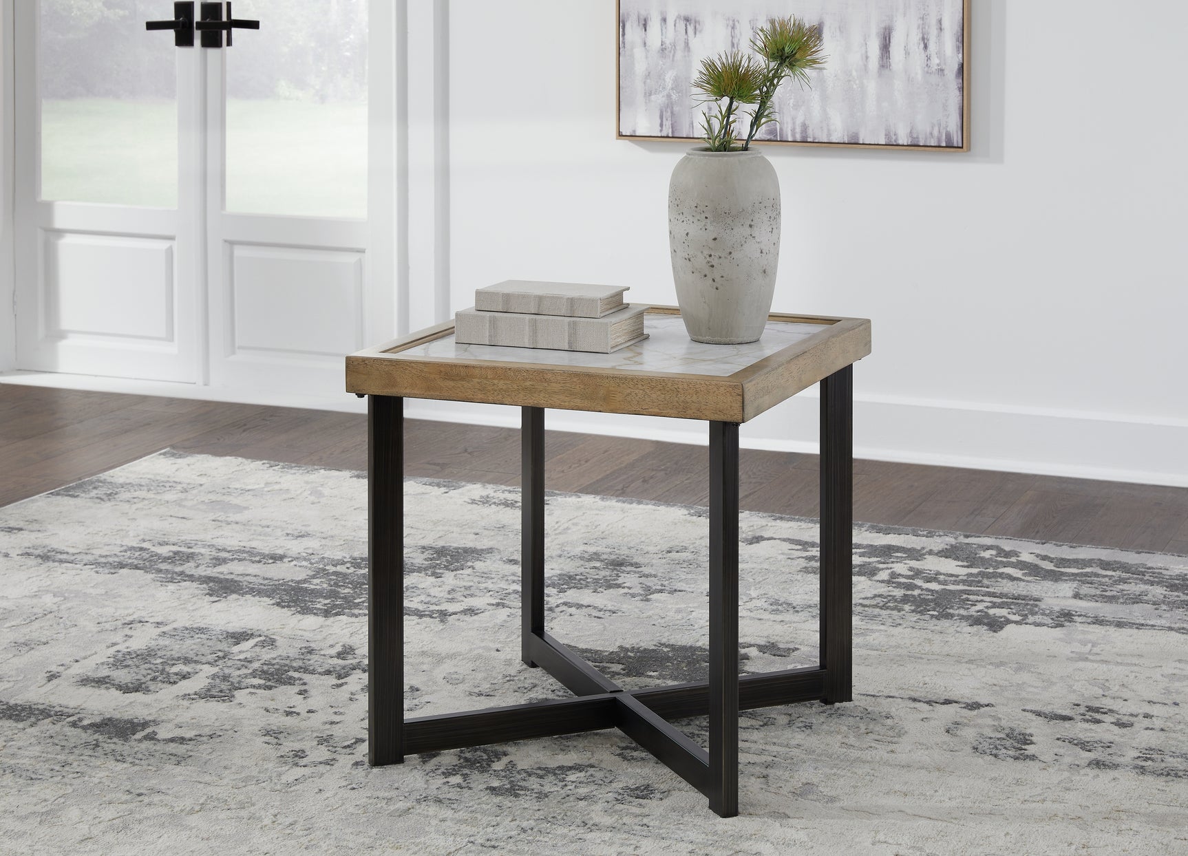 Sam's Furniture - Ashley Furniture - Montia End Table - Square End Table / Multi - T632-2