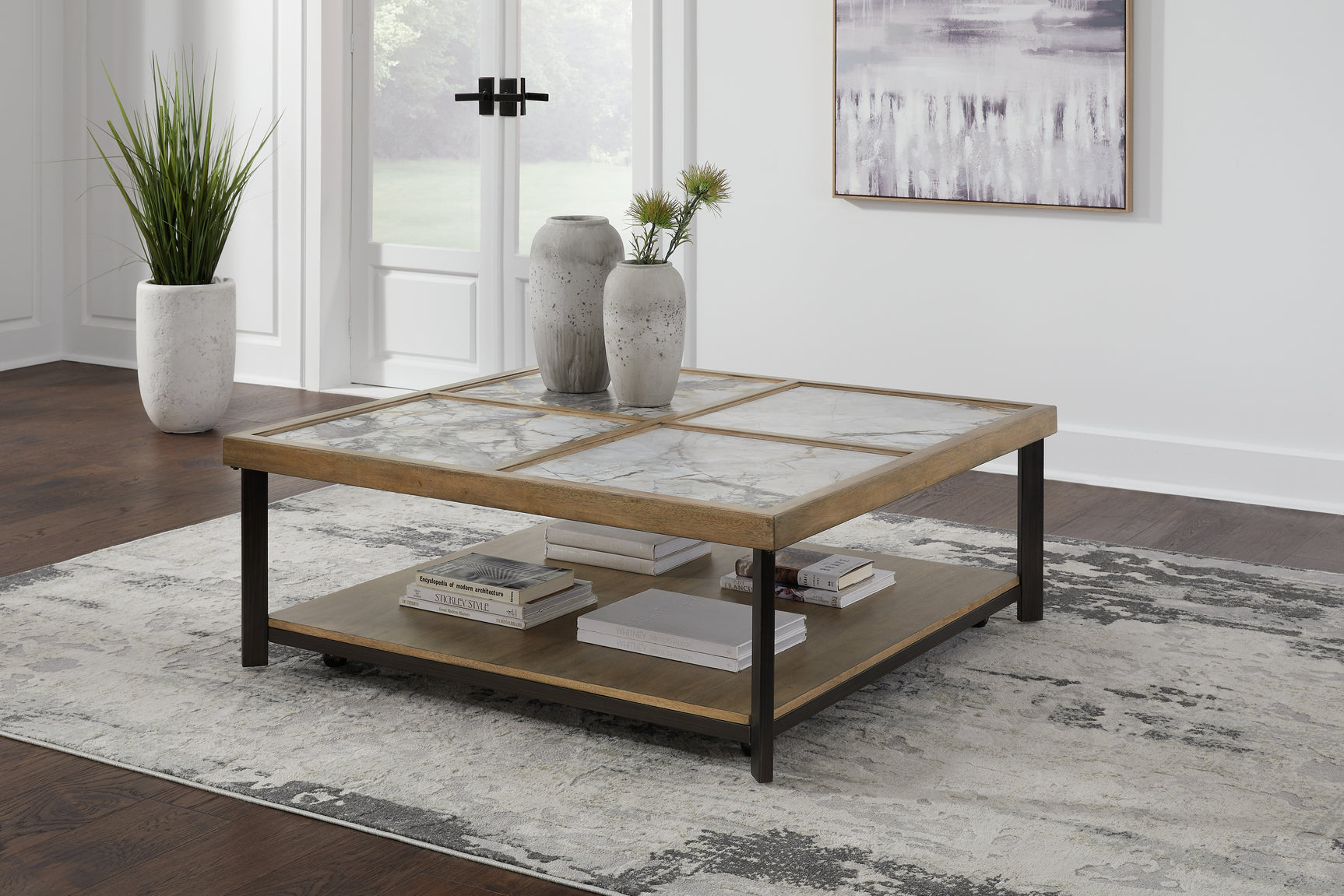 Sam's Furniture - Ashley Furniture - Montia Coffee Table - Square Cocktail Table / Multi - T632-8