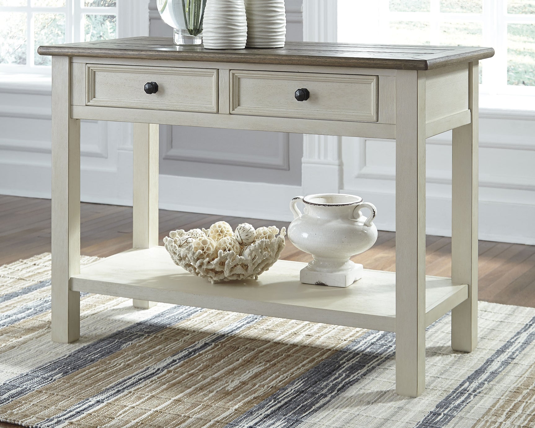 Sam's Furniture - Ashley Furniture - Bolanburg Sofa/Console Table - Sofa Table / Two-tone - T637-4