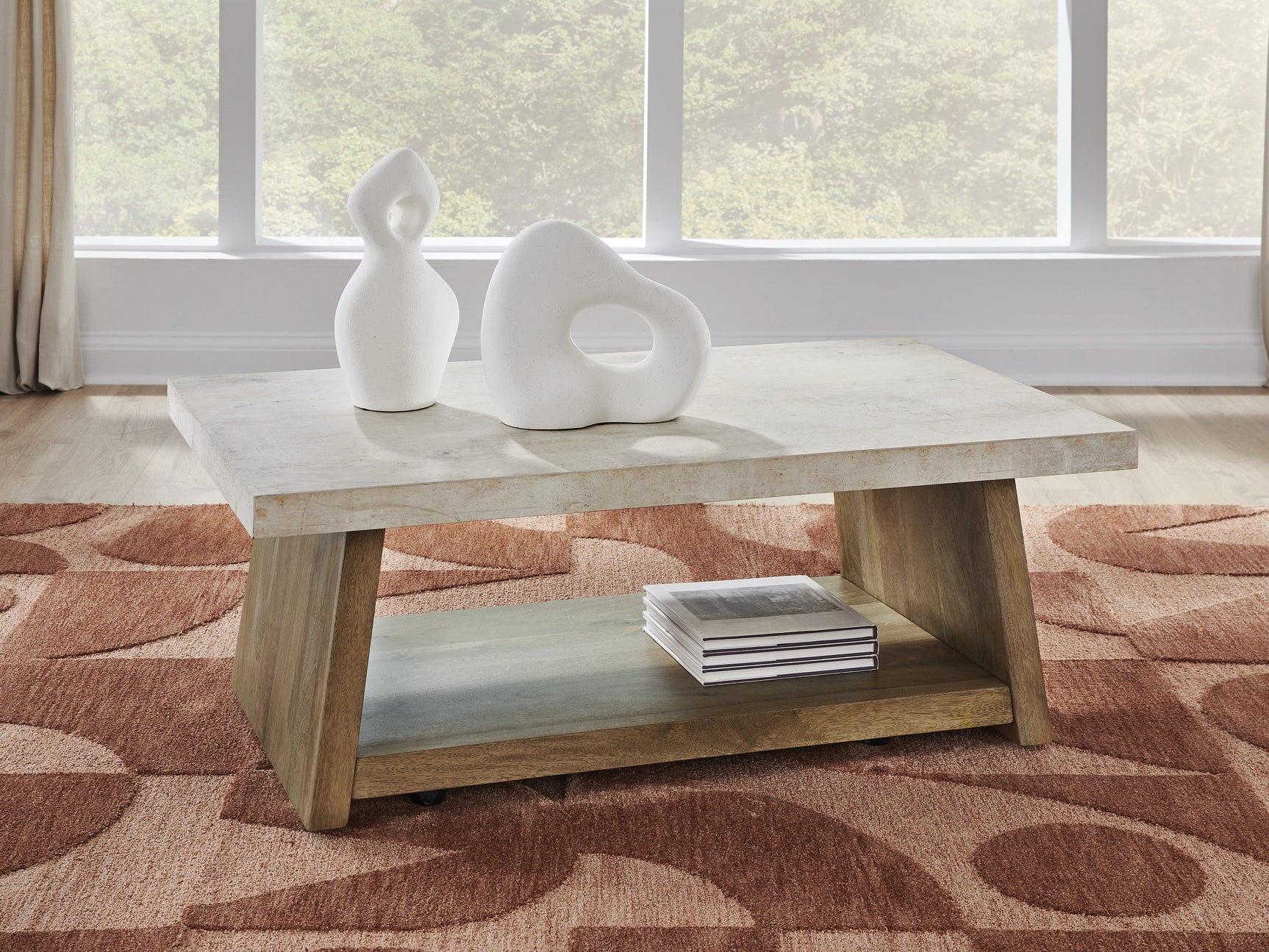 Sam's Furniture - Ashley Furniture - Brendalhouse Coffee Table - Rectangular Cocktail Table / Light Brown - T642-1