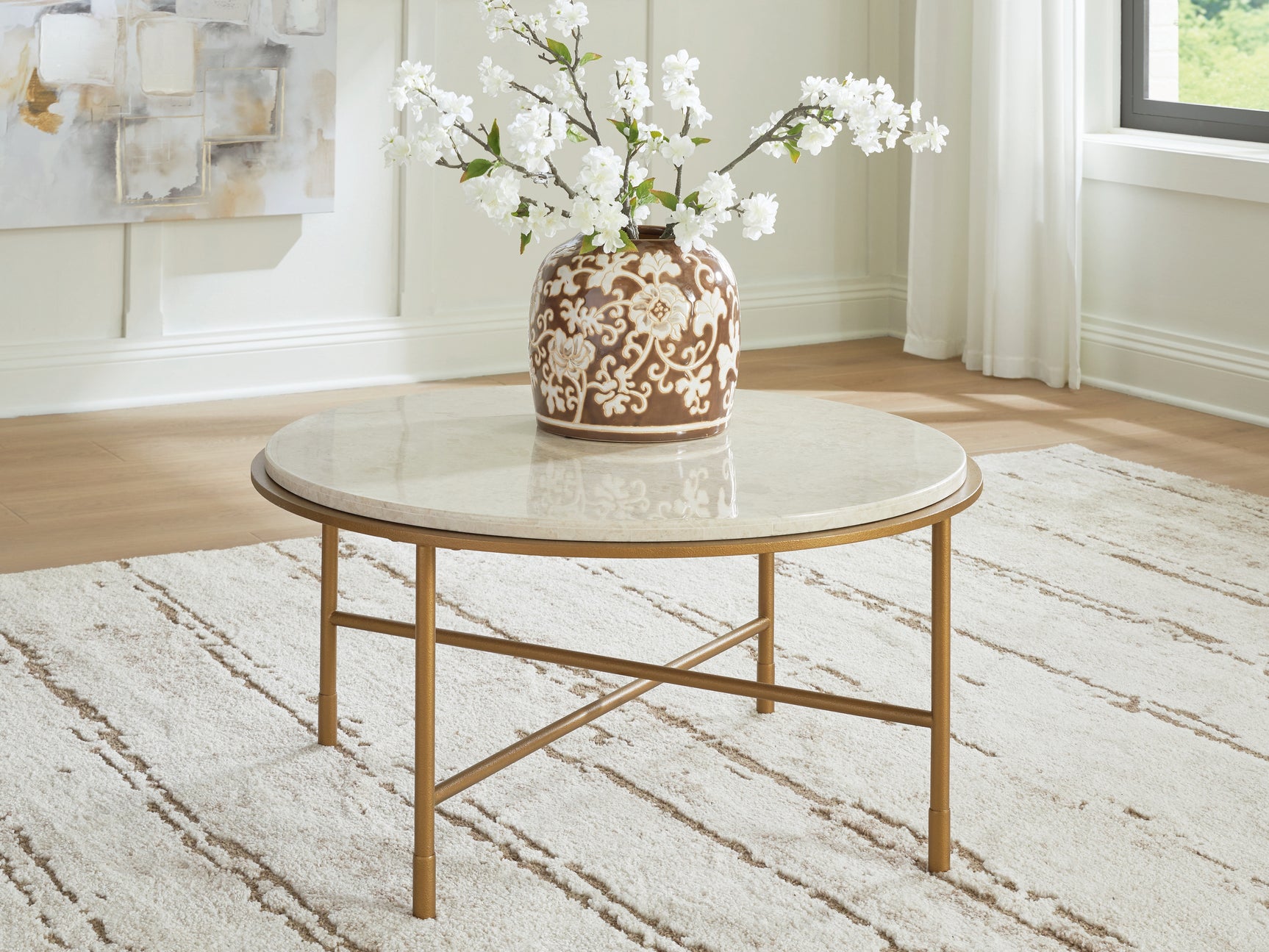Sam's Furniture - Ashley Furniture - Alben Coffee Table - Round Cocktail Table - T643-8