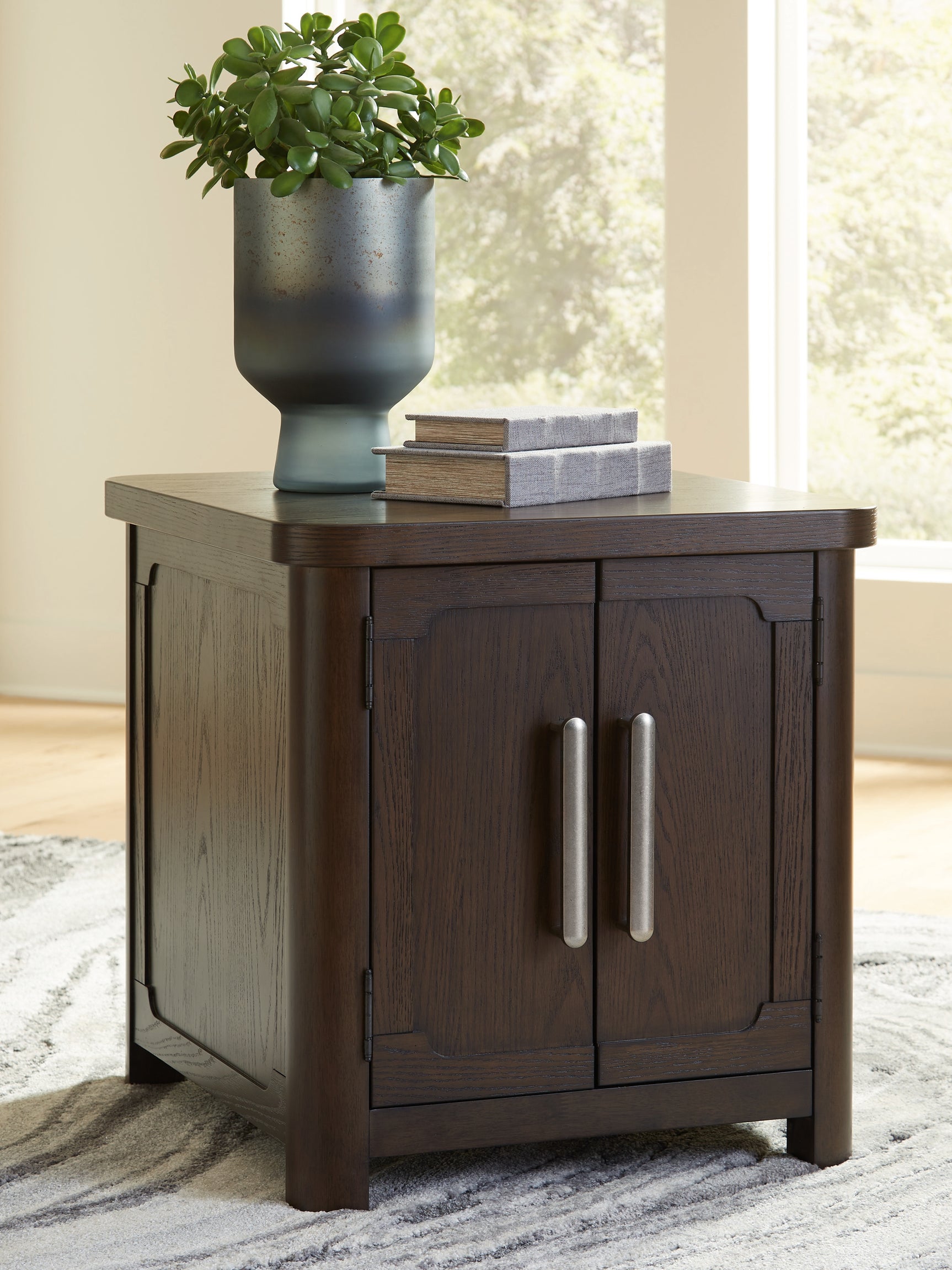 Sam's Furniture - Ashley Furniture - Breckington End Table - Rectangular End Table / Dark Brown - T678-3