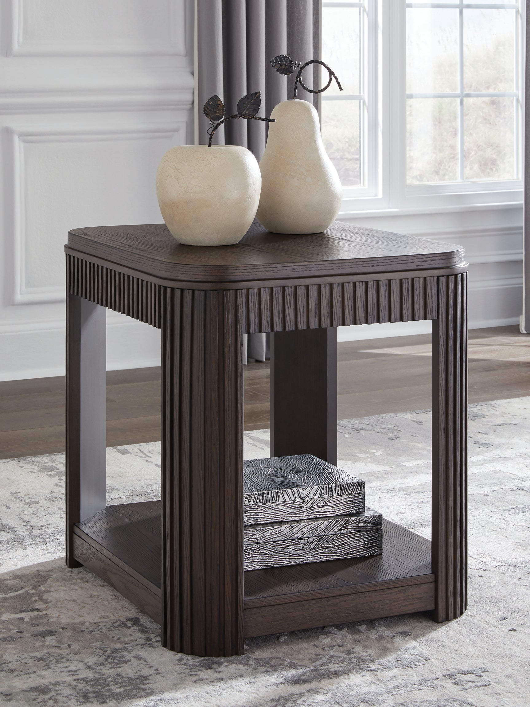 Sam's Furniture - Ashley Furniture - Carlibrie End Table - Rectangular End Table / Warm Brown - T700-3