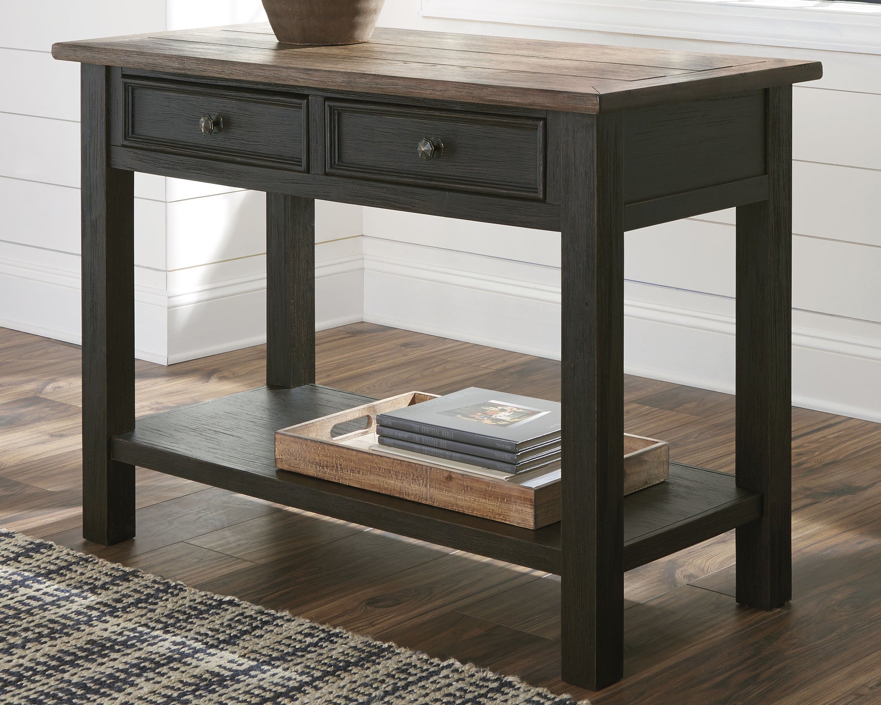 Sam's Furniture - Ashley Furniture - Tyler Creek Sofa/Console Table - Sofa Table / Grayish Brown/Black - T736-4
