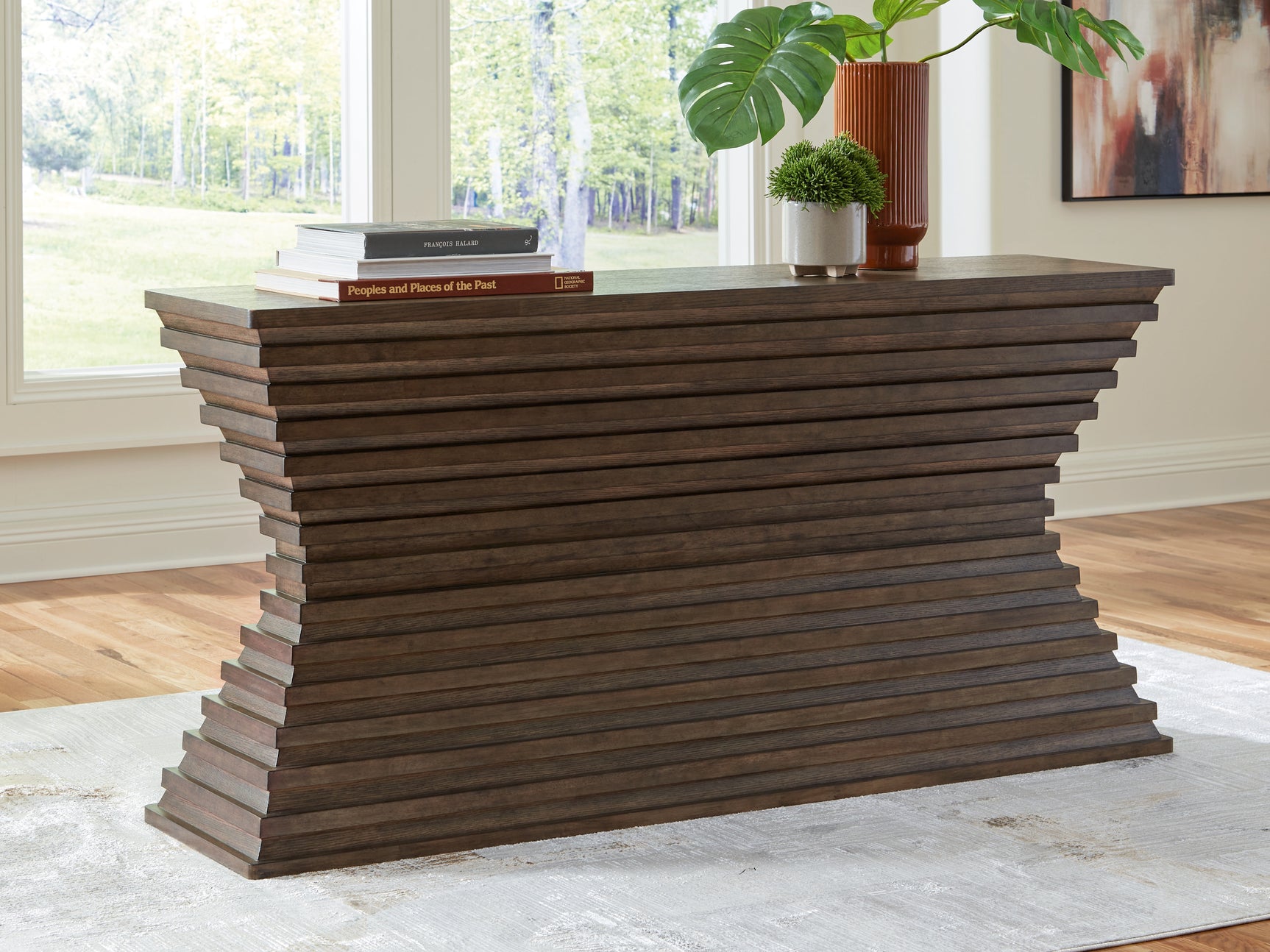 Sam's Furniture - Ashley Furniture - Hannodream Sofa Table - Sofa Table / Warm Brown - T821-4