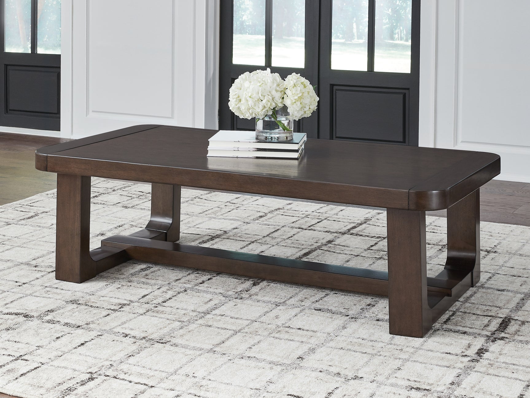 Sam's Furniture - Ashley Furniture - Breckington Coffee Table - Rectangular Cocktail Table / Dark Brown - T856-1