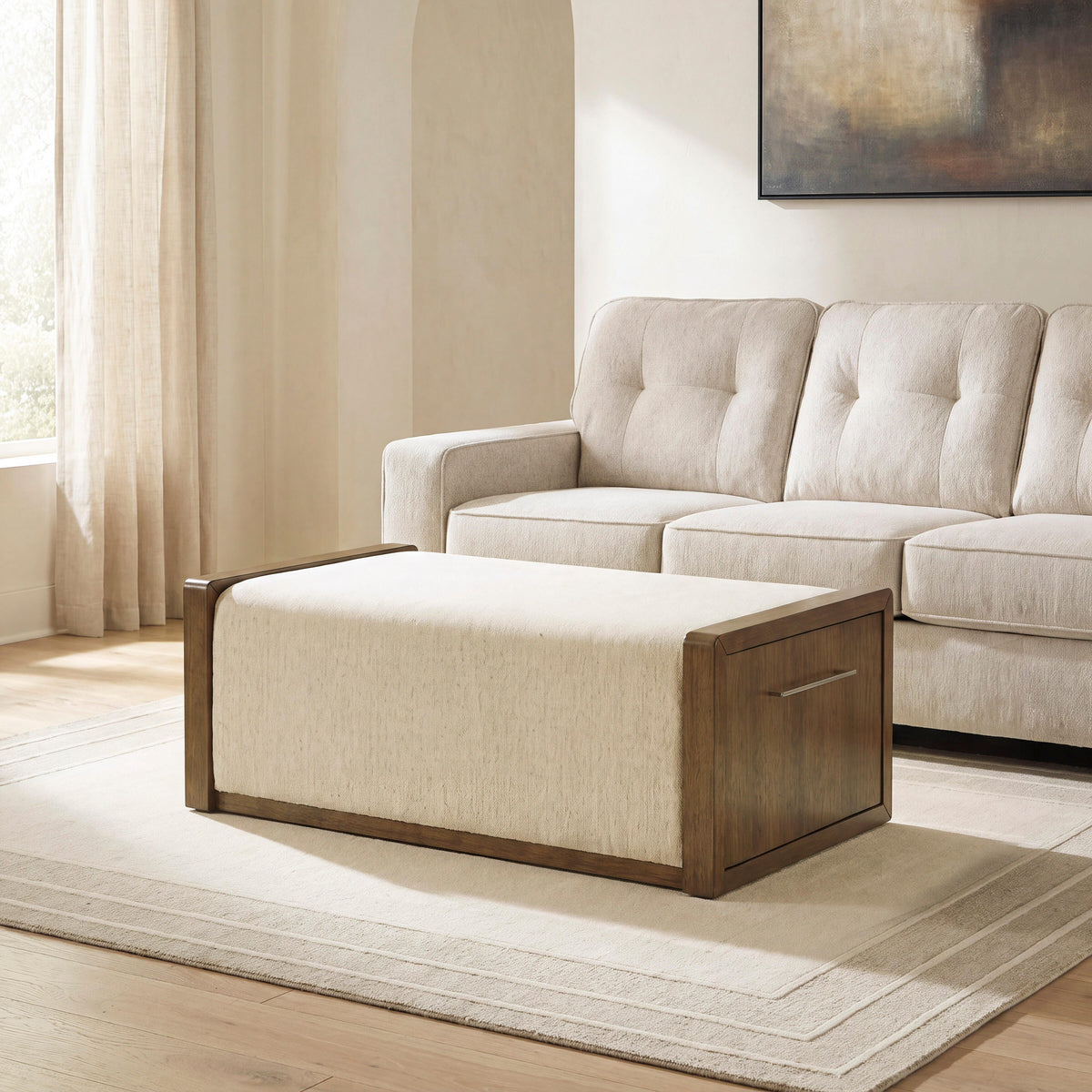 Sam's Furniture - Ashley Furniture - Marxmore Upholstered Ottoman with Storage - UPH Ottoman with Storage - T983-20