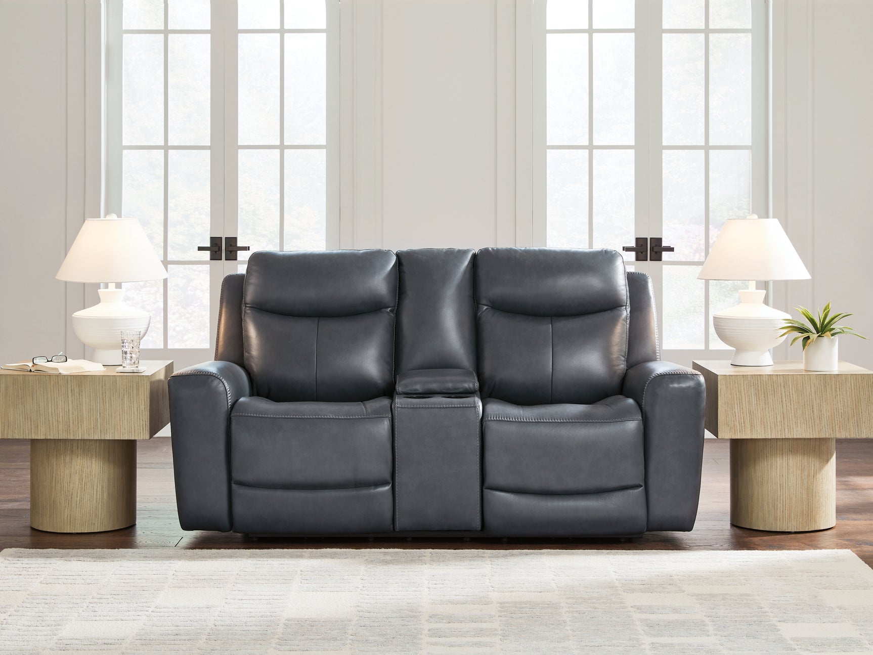 Sam's Furniture - Ashley Furniture - Next Move Living Room - PWR REC Loveseat/CON/ADJ HDRST / Admiral - PCU1210018