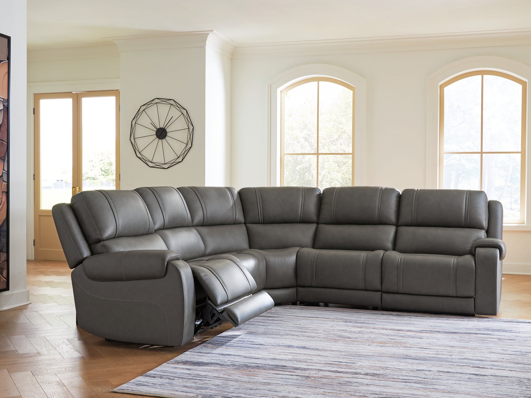 Sam's Furniture - Ashley Furniture - 5Z - Pittson Sectional - 5-Piece Power Reclining Sectional - PCU12600S4