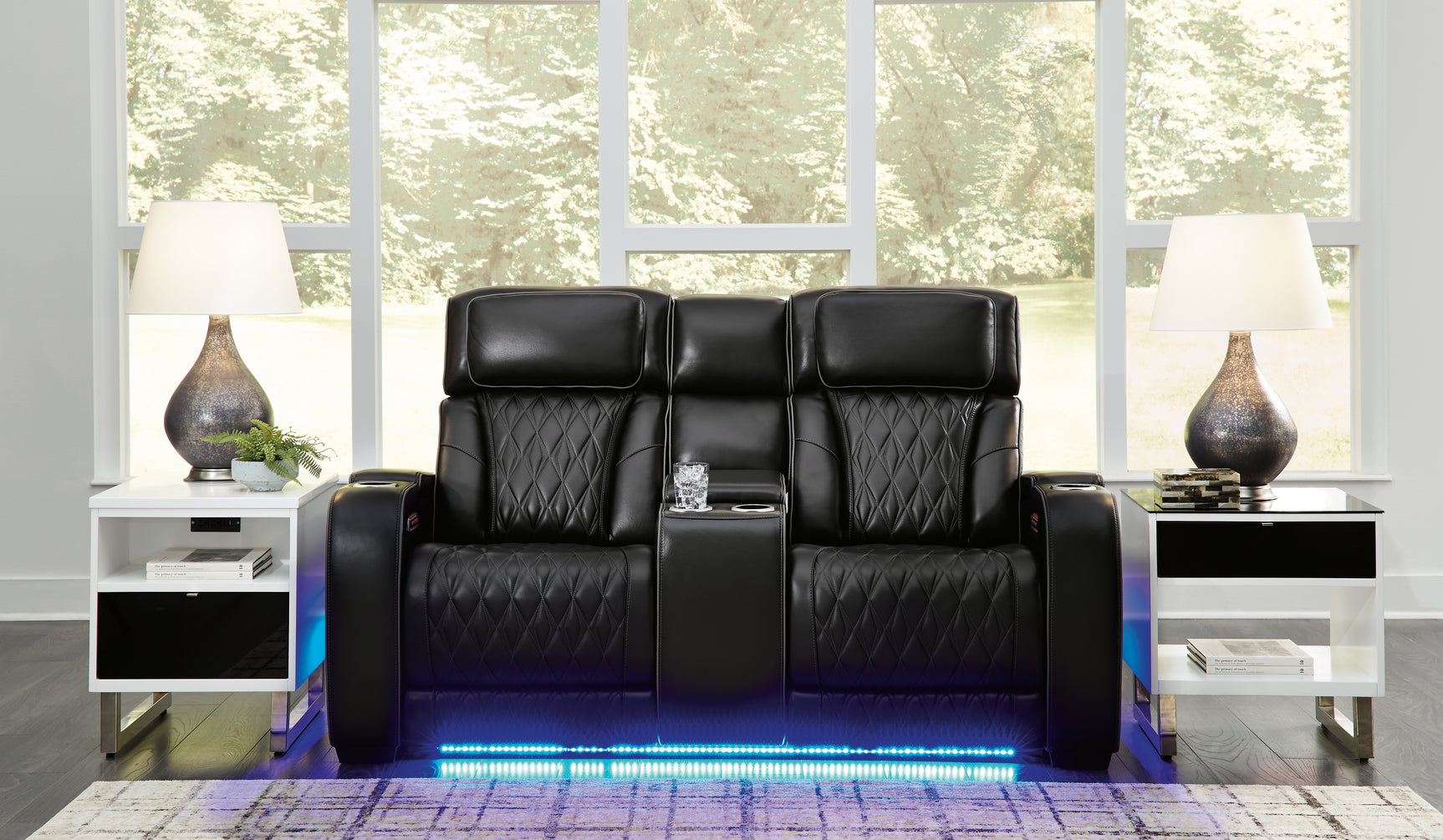 Sam's Furniture - Ashley Furniture - Boyington Living Room - PWR Recliner/ADJ Headrest / Black - U2710613