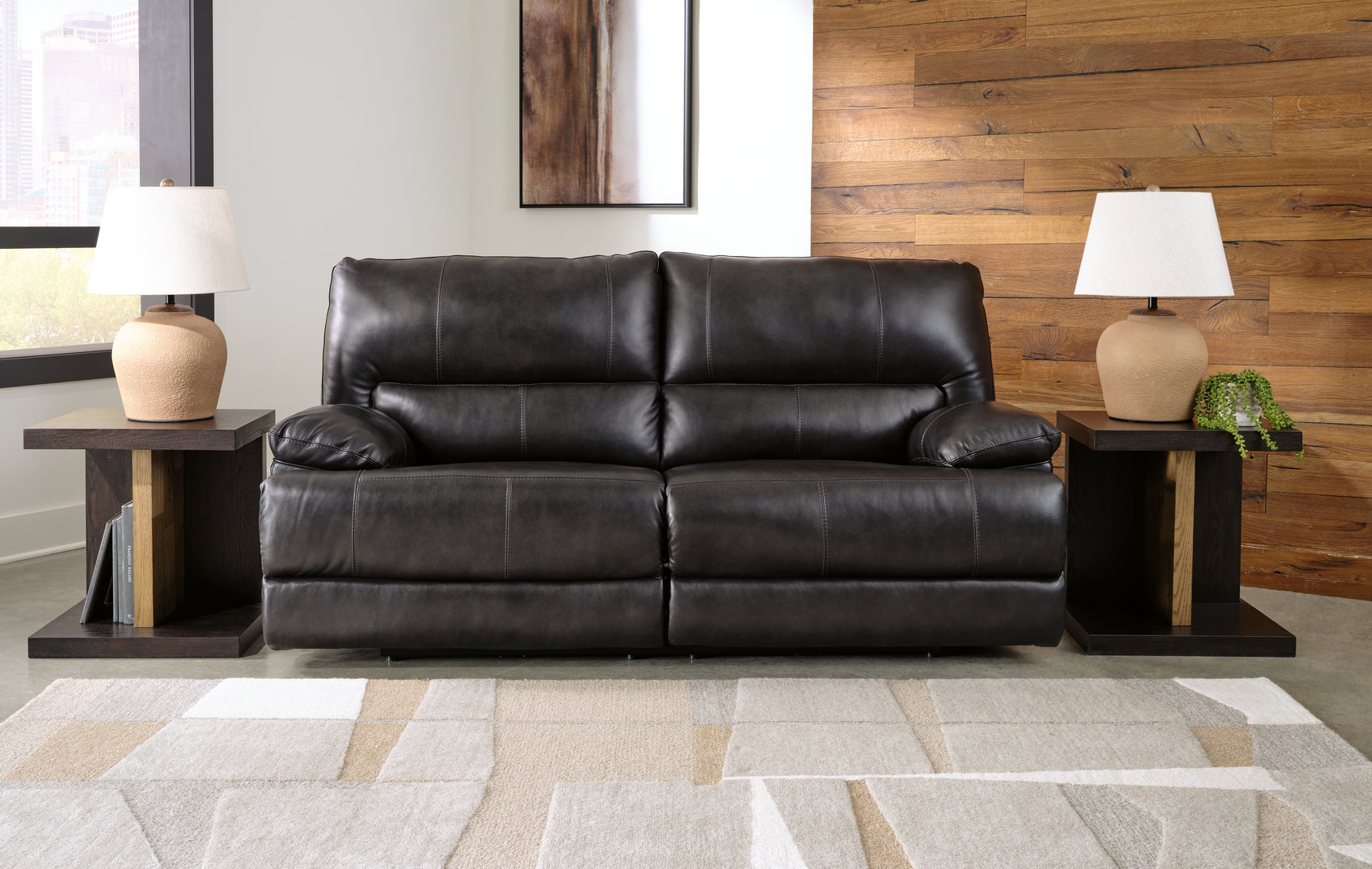 Sam's Furniture - Ashley Furniture - Mountainous Living Room - 2 Seat PWR REC Sofa ADJ HDREST / Eclipse - U6580147