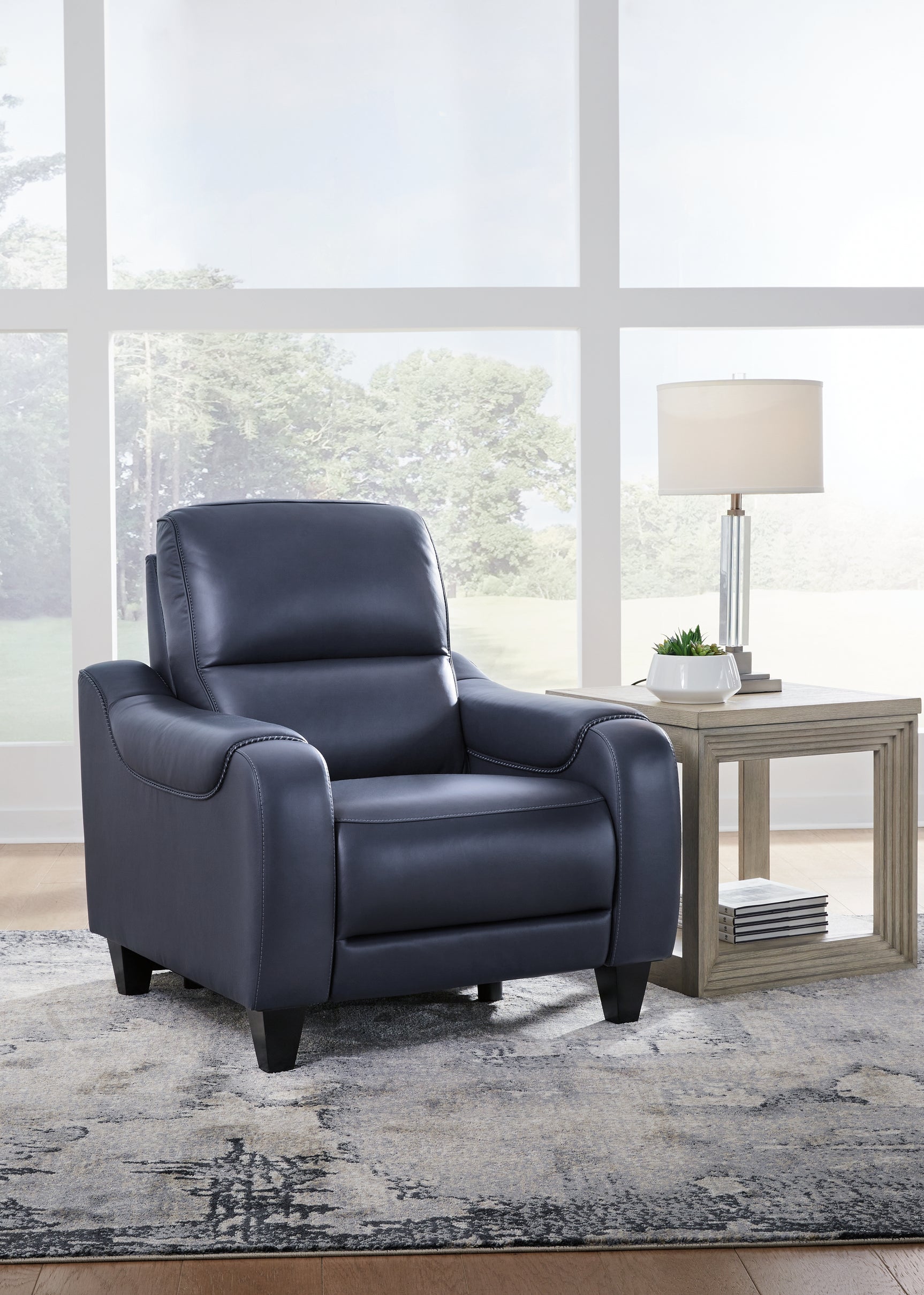Sam's Furniture - Ashley Furniture - Mercomatic Living Room - PWR Recliner/ADJ Headrest / Ocean - U7531113