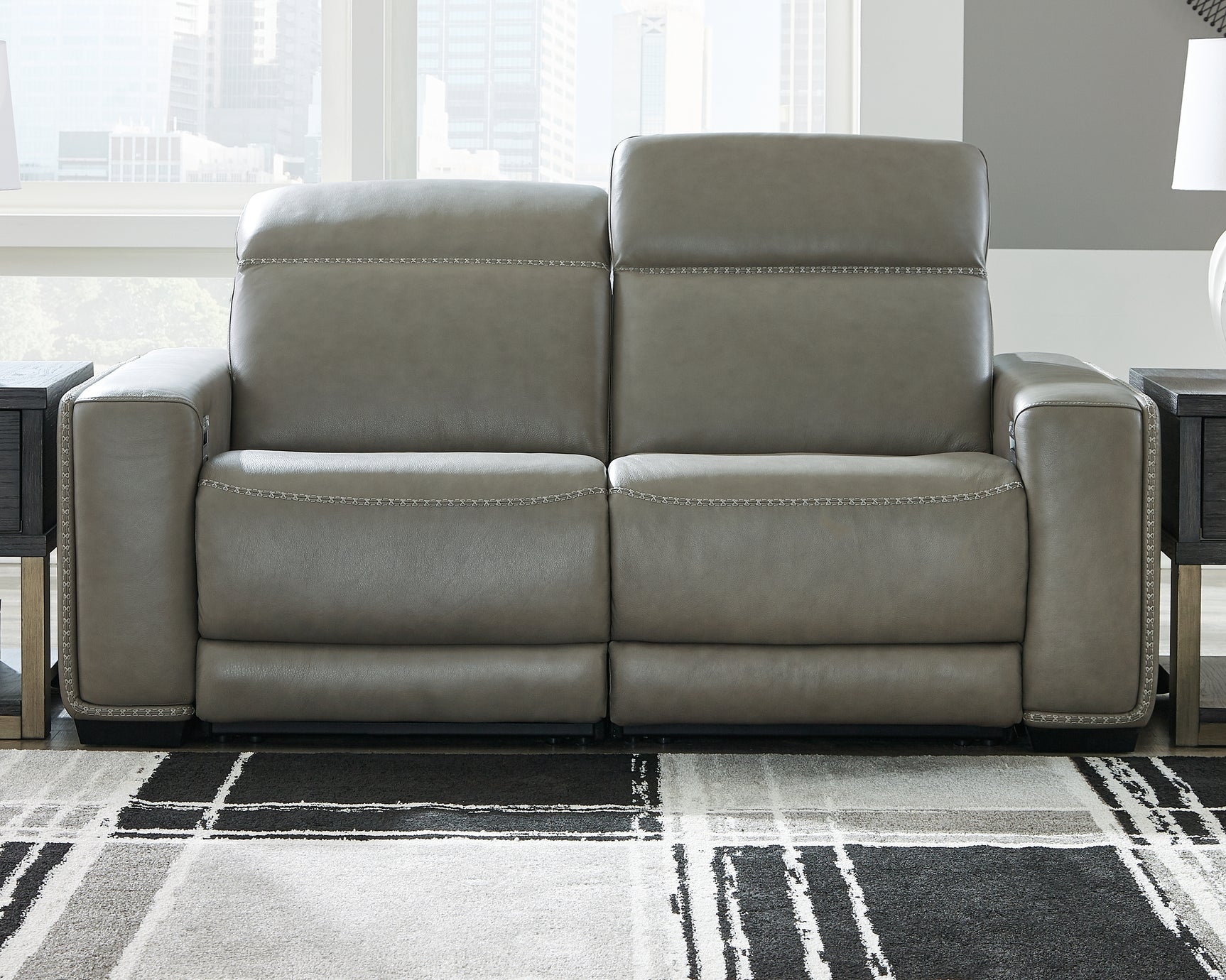 Sam's Furniture - Ashley Furniture - Correze Sectional - 2-Piece Power Reclining Sectional / Gray - U94202S10