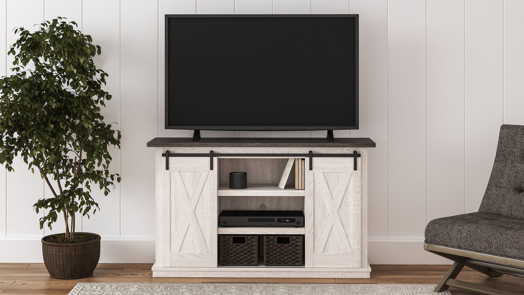 Sam's Furniture - Ashley Furniture - Dorrinson 54" TV Stand - 54" / Two-tone - W287-48