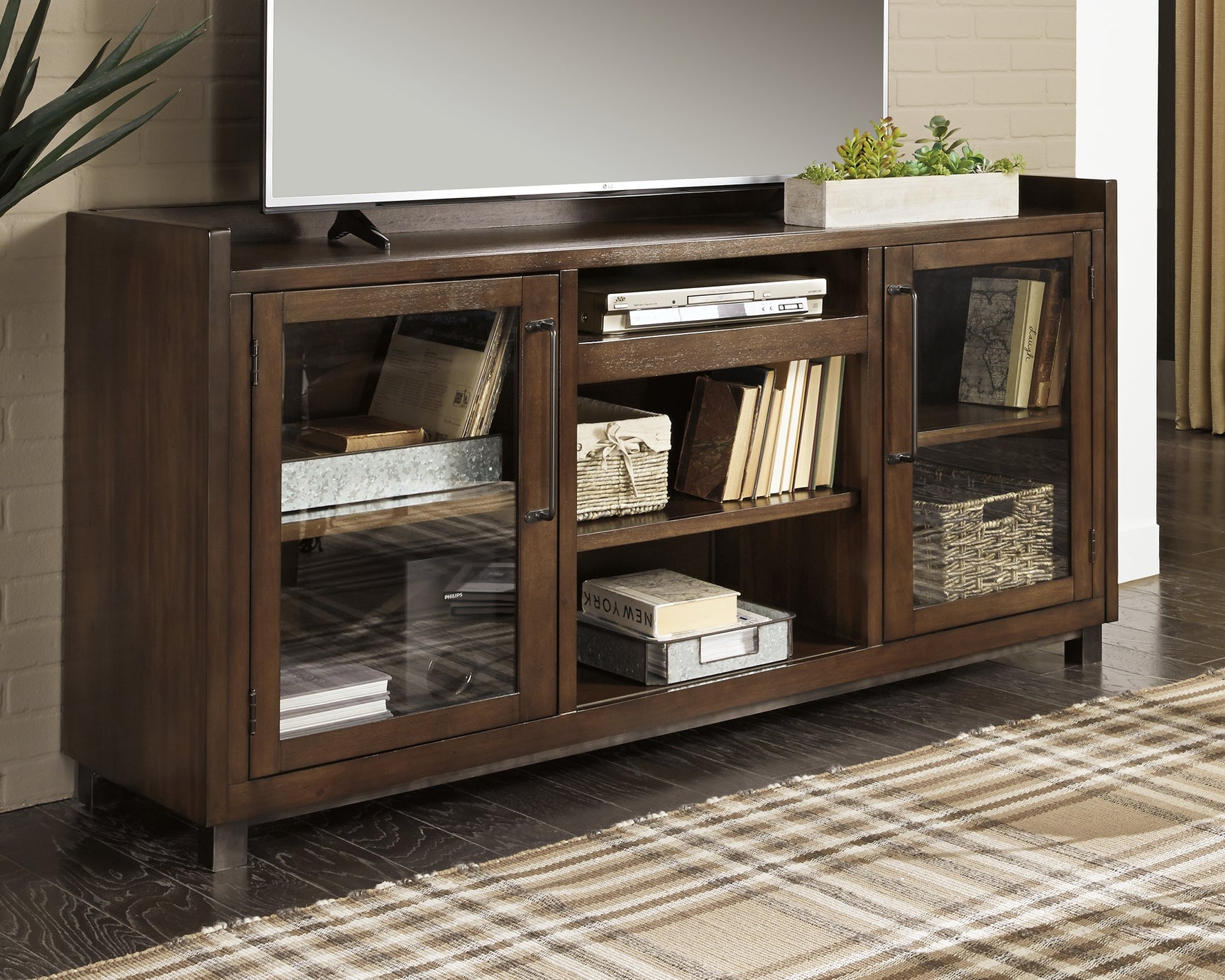 Sam's Furniture - Ashley Furniture - Starmore 70" TV Stand - 70" / Brown - W633-68