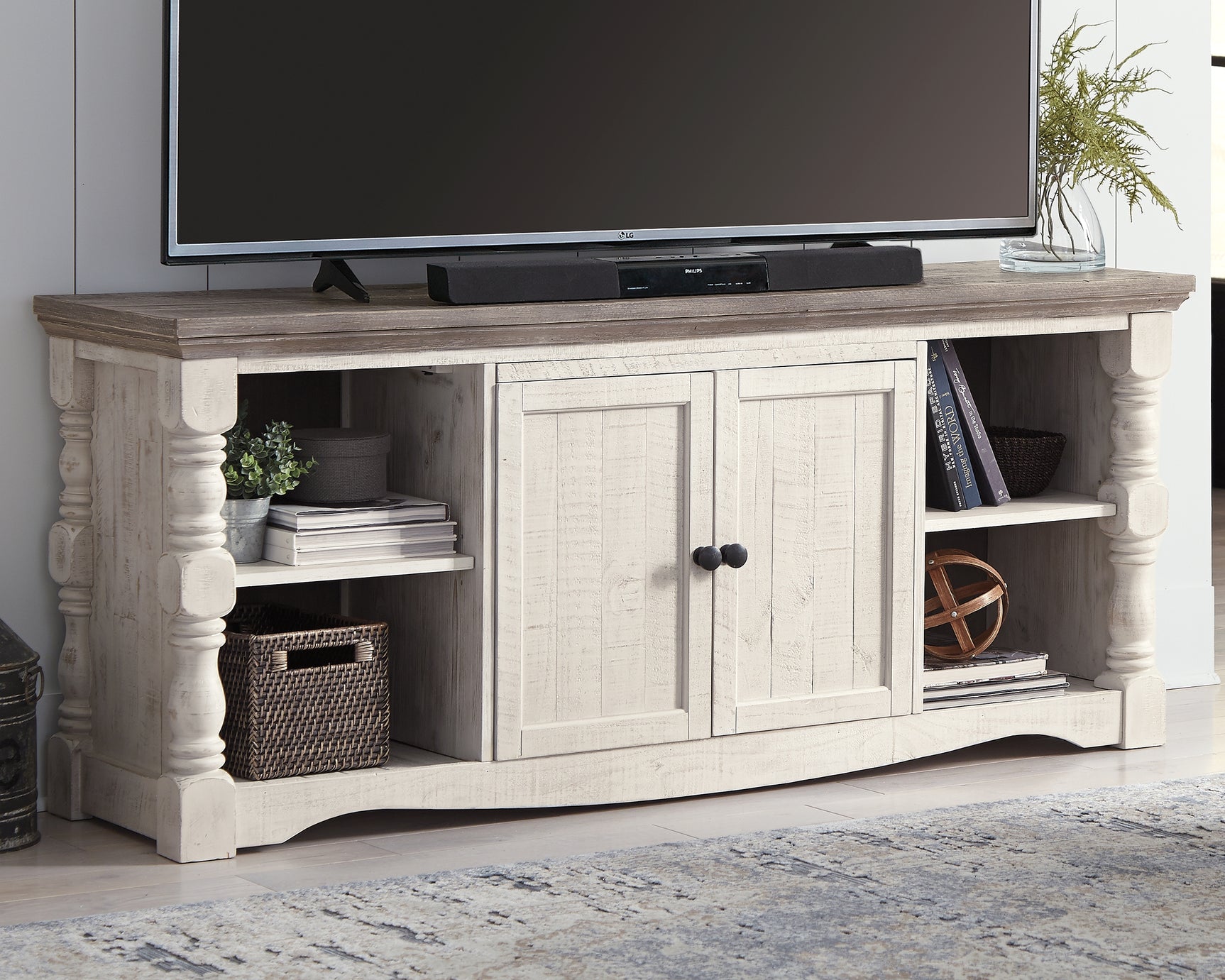 Sam's Furniture - Ashley Furniture - Havalance 67" TV Stand - 67" / Two-tone - W814-30