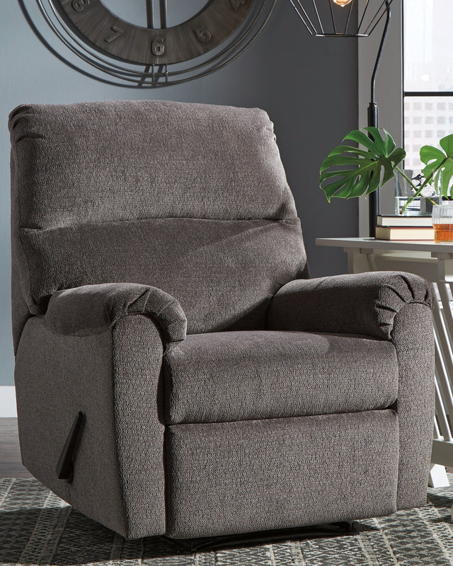 Sam's Furniture - Ashley Furniture - Nerviano Living Room - Zero Wall Recliner / Mocha - 1080129