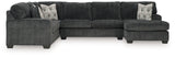 Sam's Furniture - Ashley Furniture - Hollyview Sectional - LAF 3-Piece Sectional with Chaise / Shadow - 15205S1