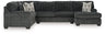 Sam's Furniture - Ashley Furniture - Hollyview Sectional - LAF 3-Piece Sectional with Chaise / Shadow - 15205S1